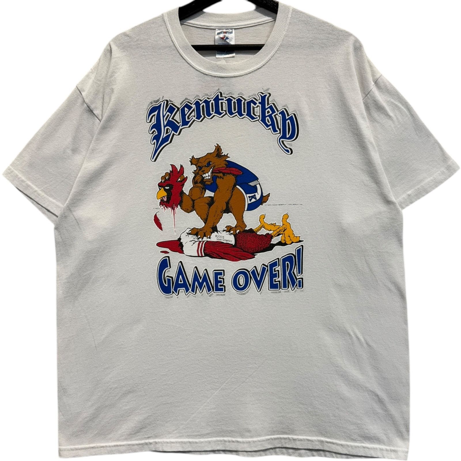 Jerzees Vintage University of Kentucky Basketball Mascot Tee XL Size US XL / EU 56 / 4 - 1 Thumbnail