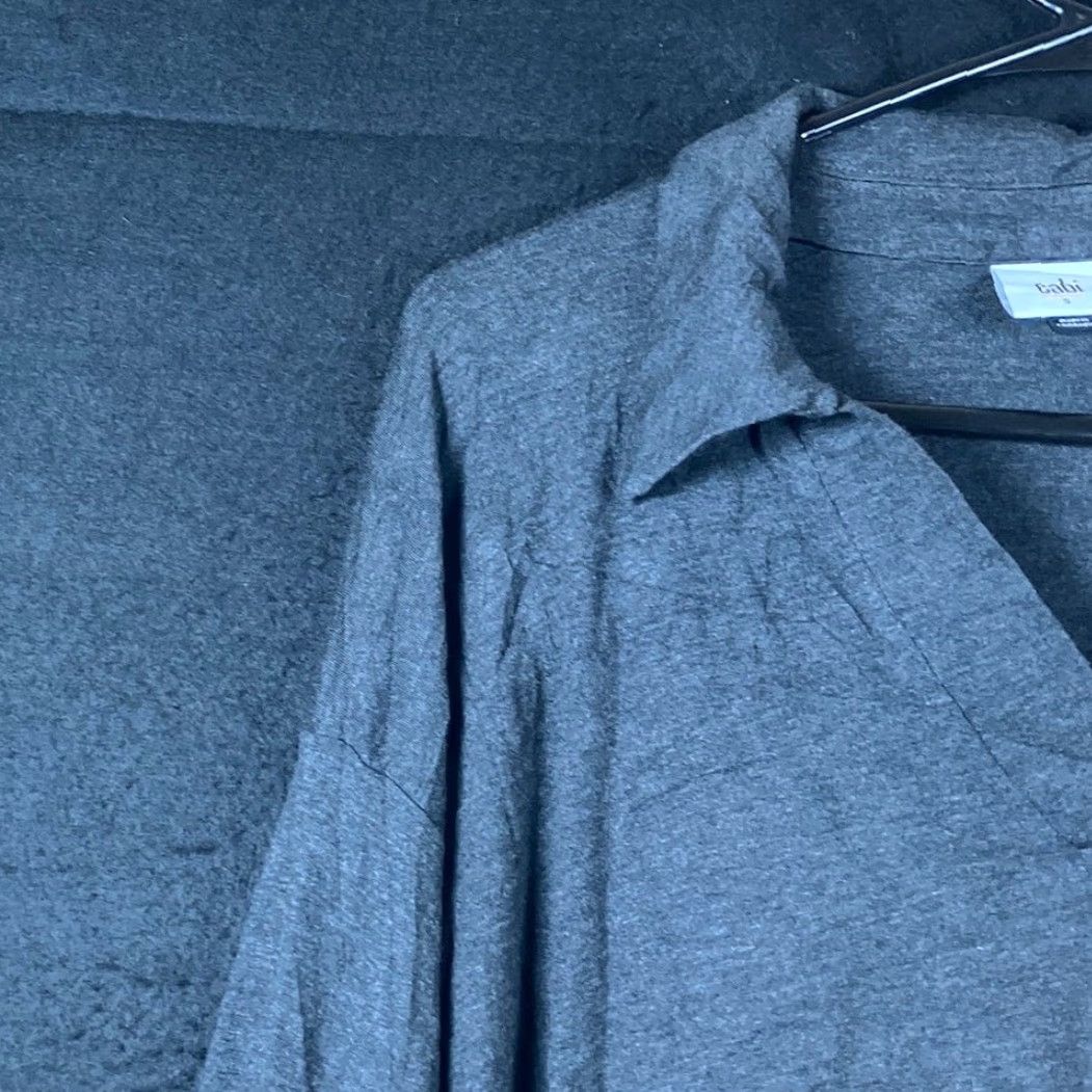 Vintage CAbi Shirt Gray Collared V Neck Long Sleeve Stretch Small Womens Blouse Casual Workwear 4258 Regular Size S / US 4 / IT 40 - 4 Thumbnail