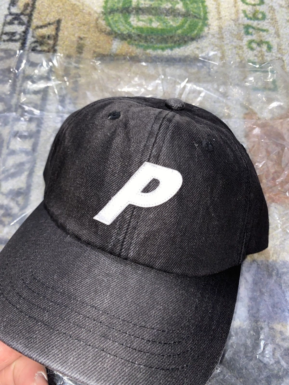 Palace Palace Denim P 6-Panel Sand Wash Black Size ONE SIZE - 2 Thumbnail