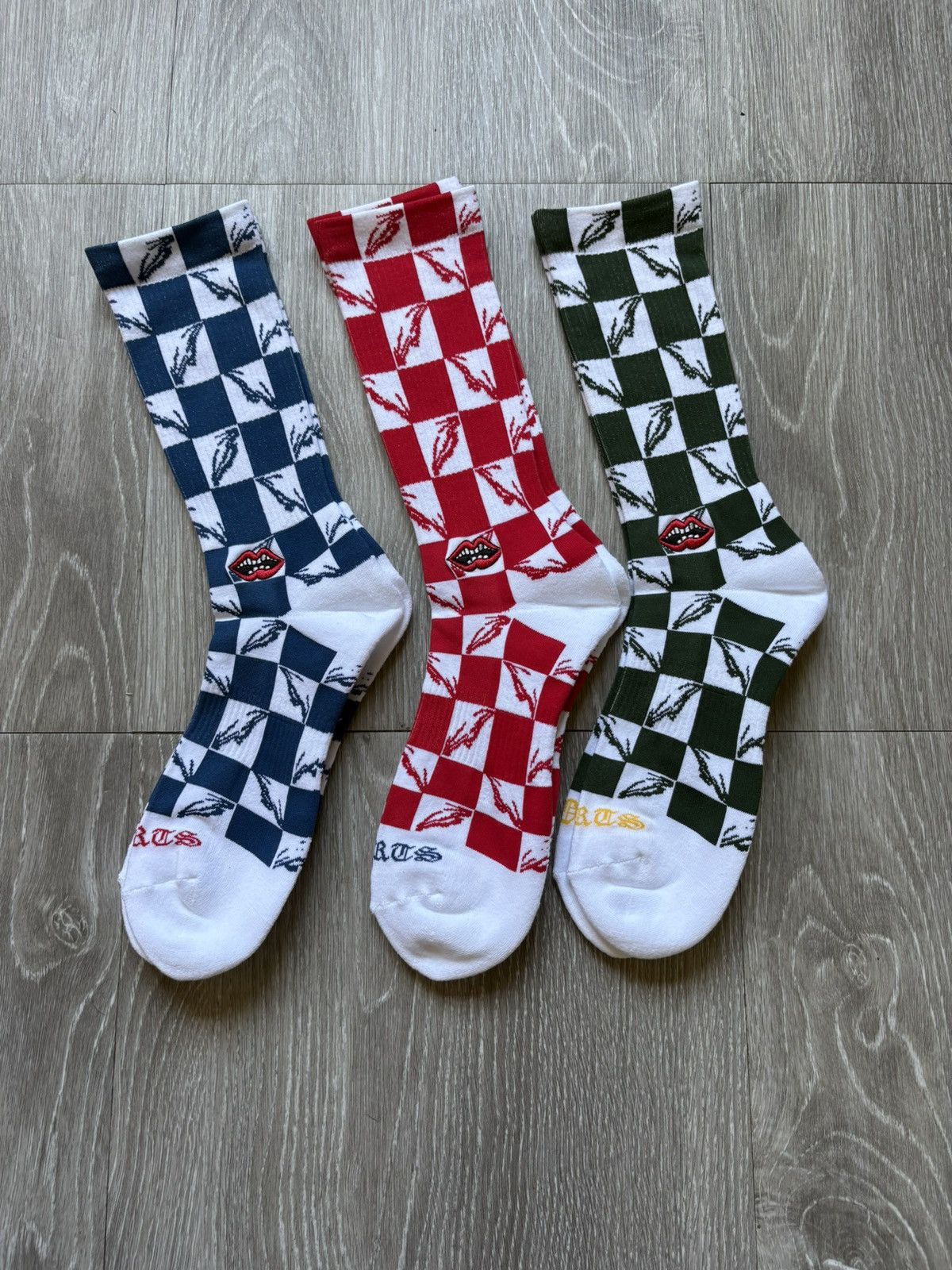 Chrome Hearts Chrome Hearts Matty Boy Checker Socks | Grailed