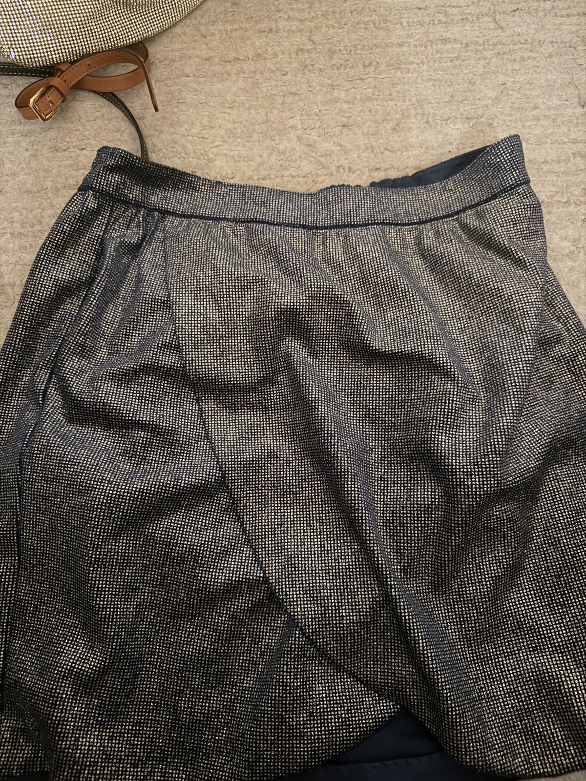 Zadig & Voltaire Silver glittery blue zadig elastic skirt with pockets Size 26" / US 2 / IT 38 - 3 Thumbnail