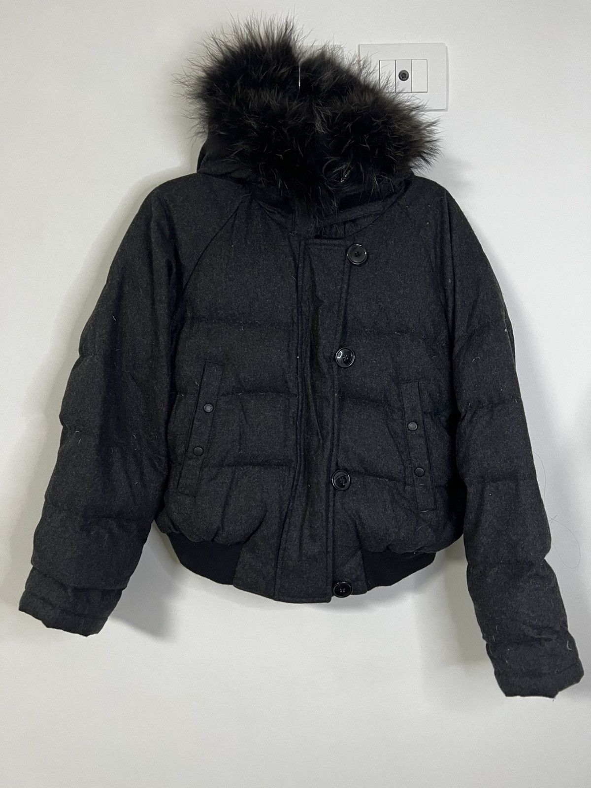 Moncler Moncler down jacket black L wool Size L / US 10 / IT 46 - 1 Thumbnail