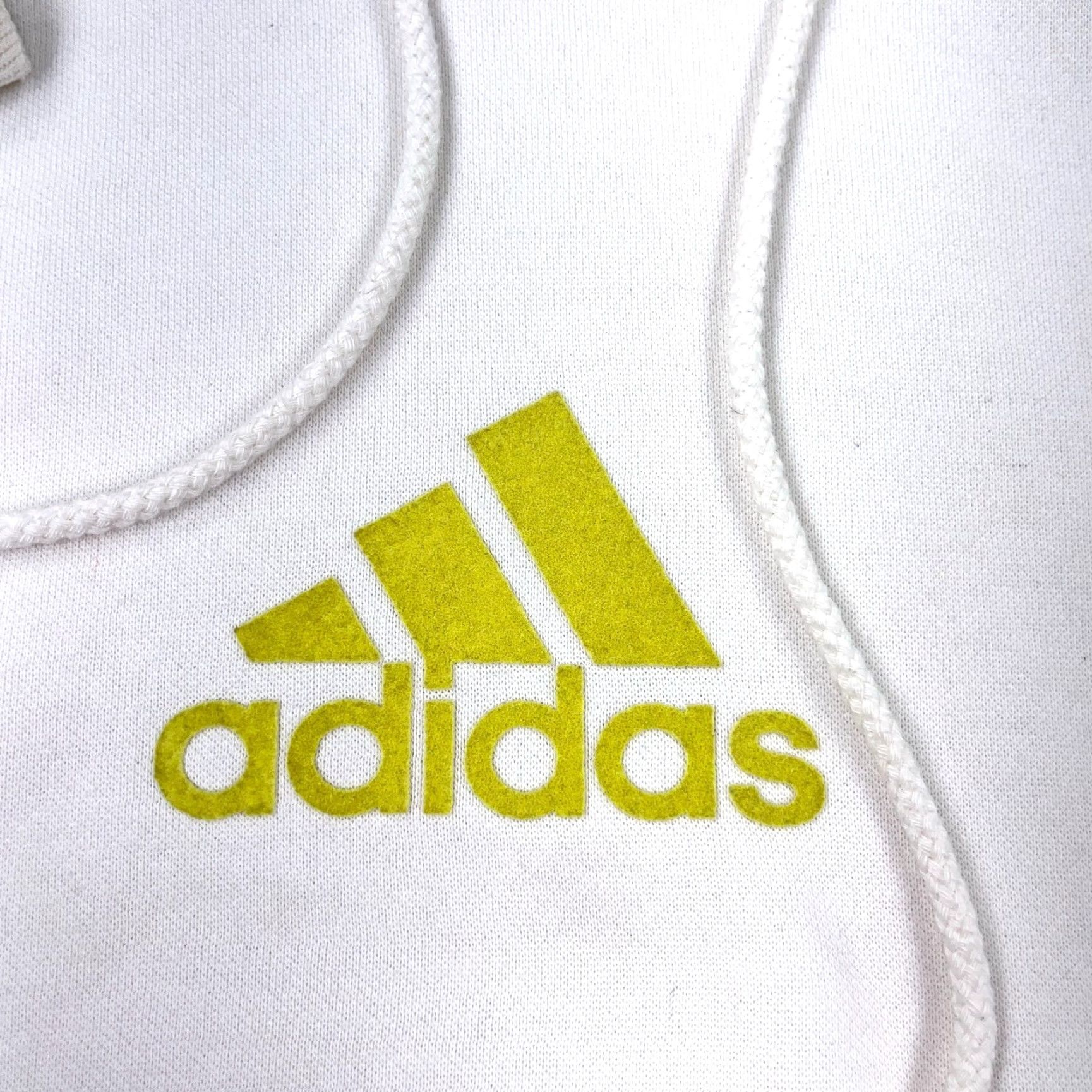 Adidas Adidas Hoodie Men XL White Sweatshirt Pullover Hooded Sport Street Hipster Retro Classic Logo Size US XL / EU 56 / 4 - 4 Thumbnail