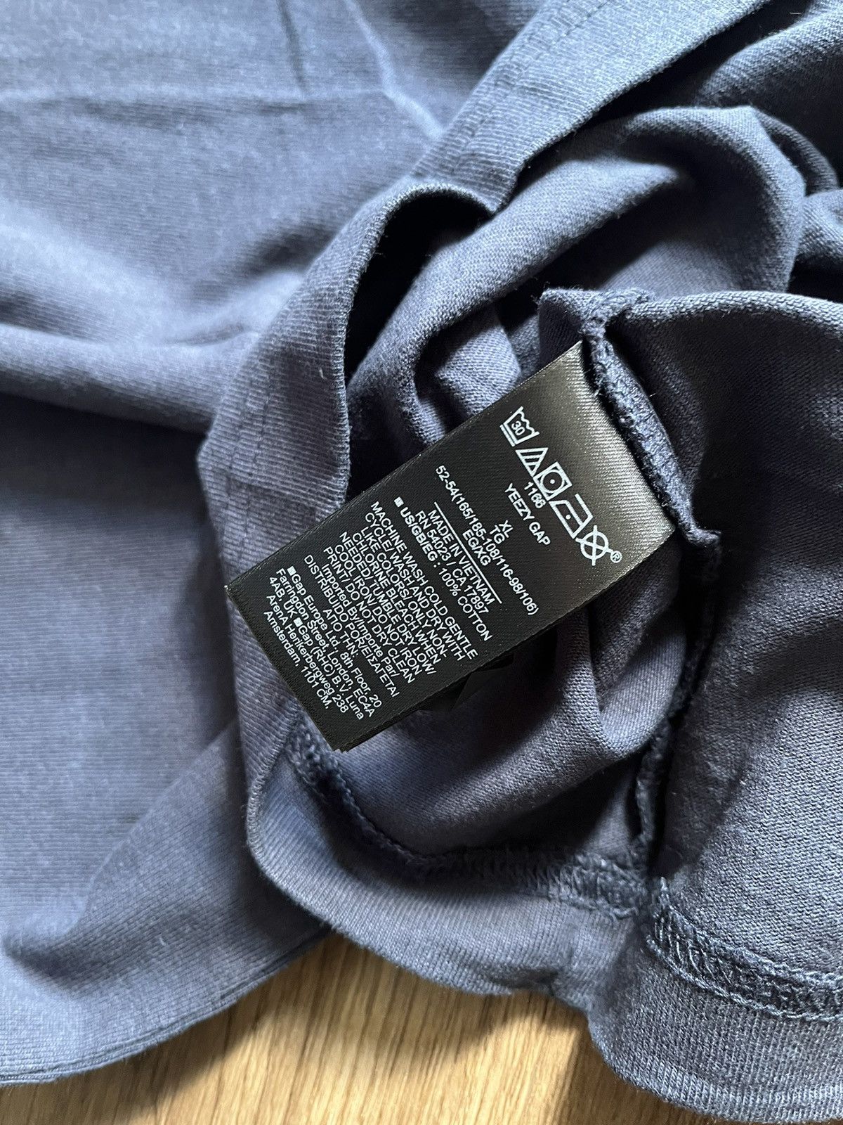 Balenciaga × Gap × Kanye West Yeezy Gap T-Shirt Blue Size XL (Exclusive) Size US XL / EU 56 / 4 - 5 Thumbnail