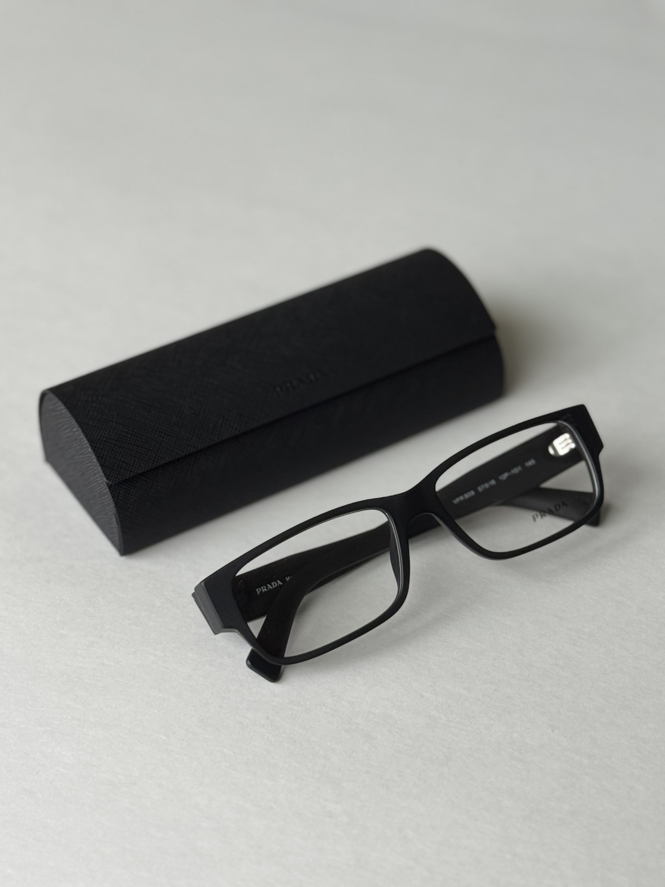 Prada Prada Men Eyeglasses Rectangle PRB09V 12P1O1 NEW AUTHENTIC Size ONE SIZE - 4 Thumbnail