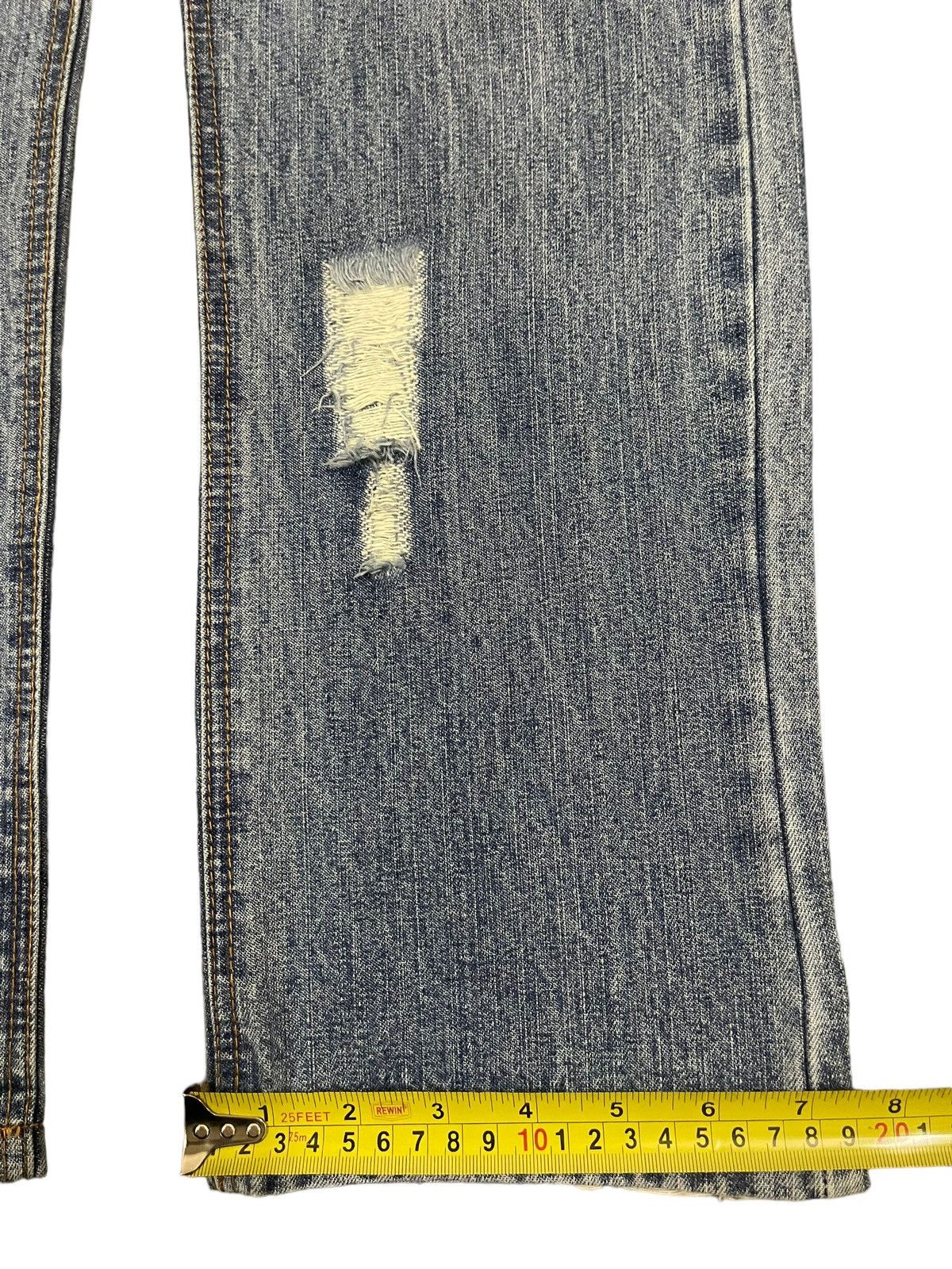 14th Addiction Vintage Japanese Brand Distressed Sashiko Style Jeans Size US 30 / EU 46 - 14 Thumbnail