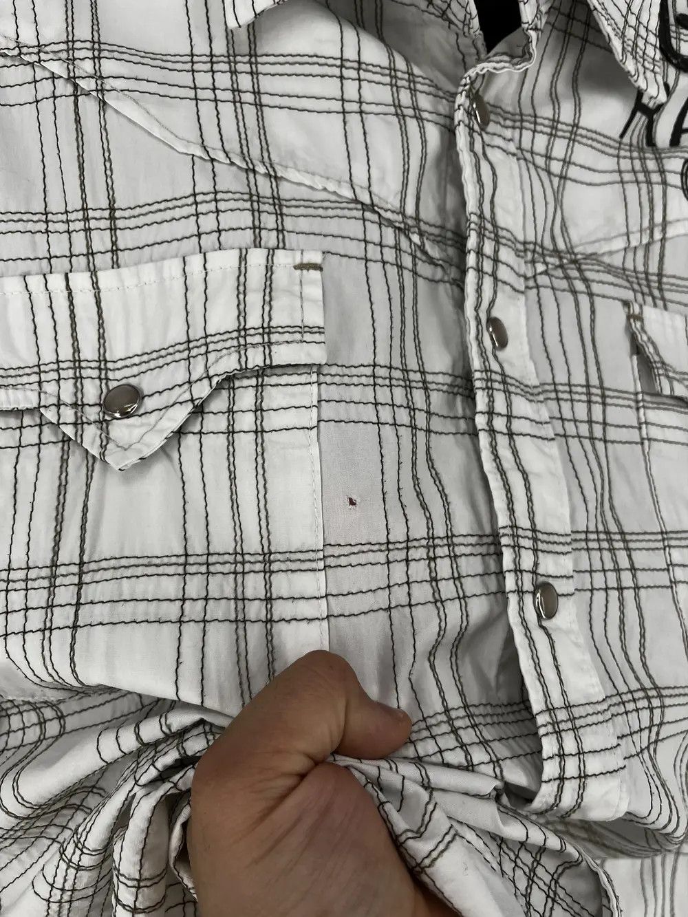 Vintage Vintage Y2K G Star Raw Men’s Plaid Shirt With Big Logo Size US XL / EU 56 / 4 - 9 Thumbnail