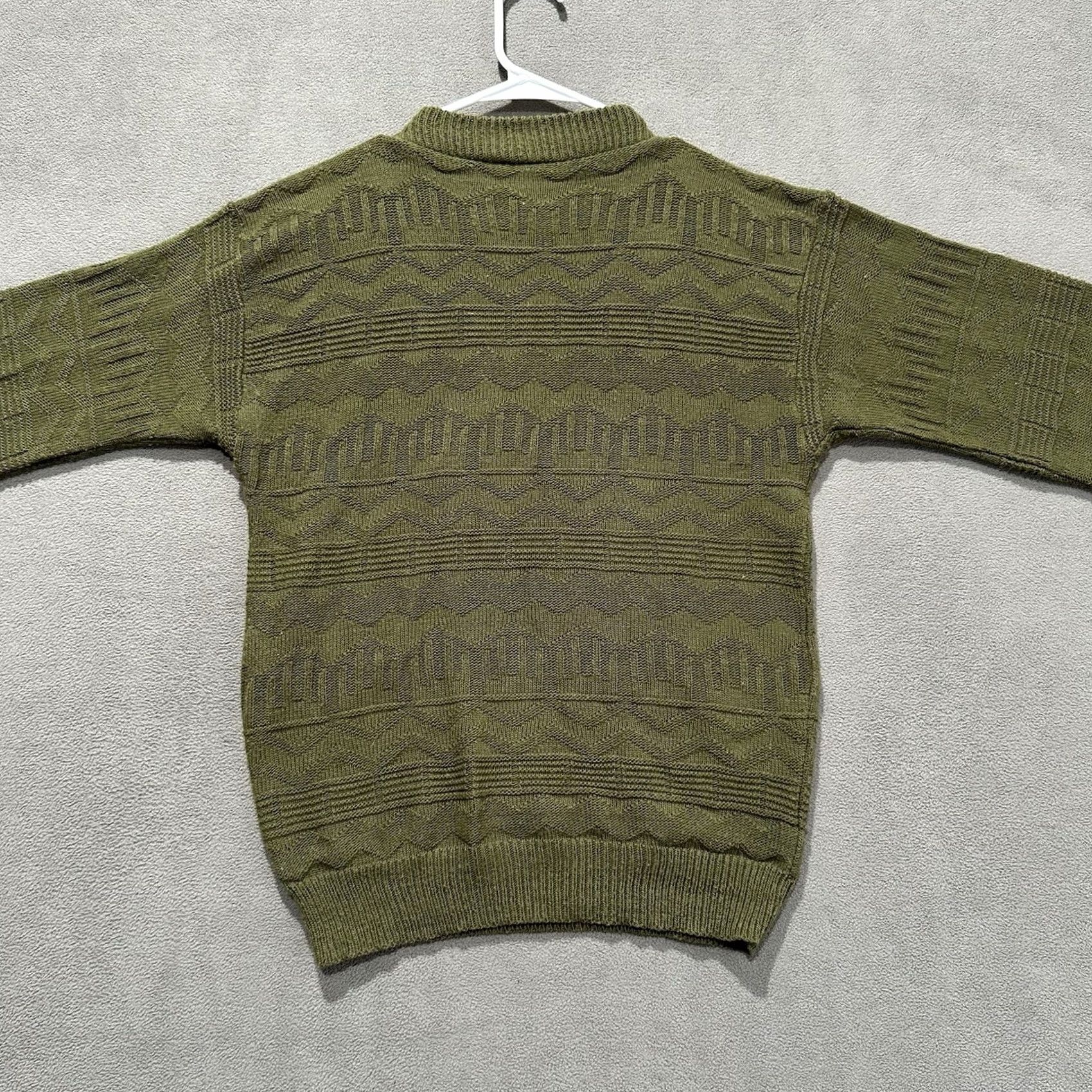 Vintage VINTAGE american pride Sweater Geometric Knit Pattern Crew Green Small Mens Size US S / EU 44-46 / 1 - 2 Thumbnail