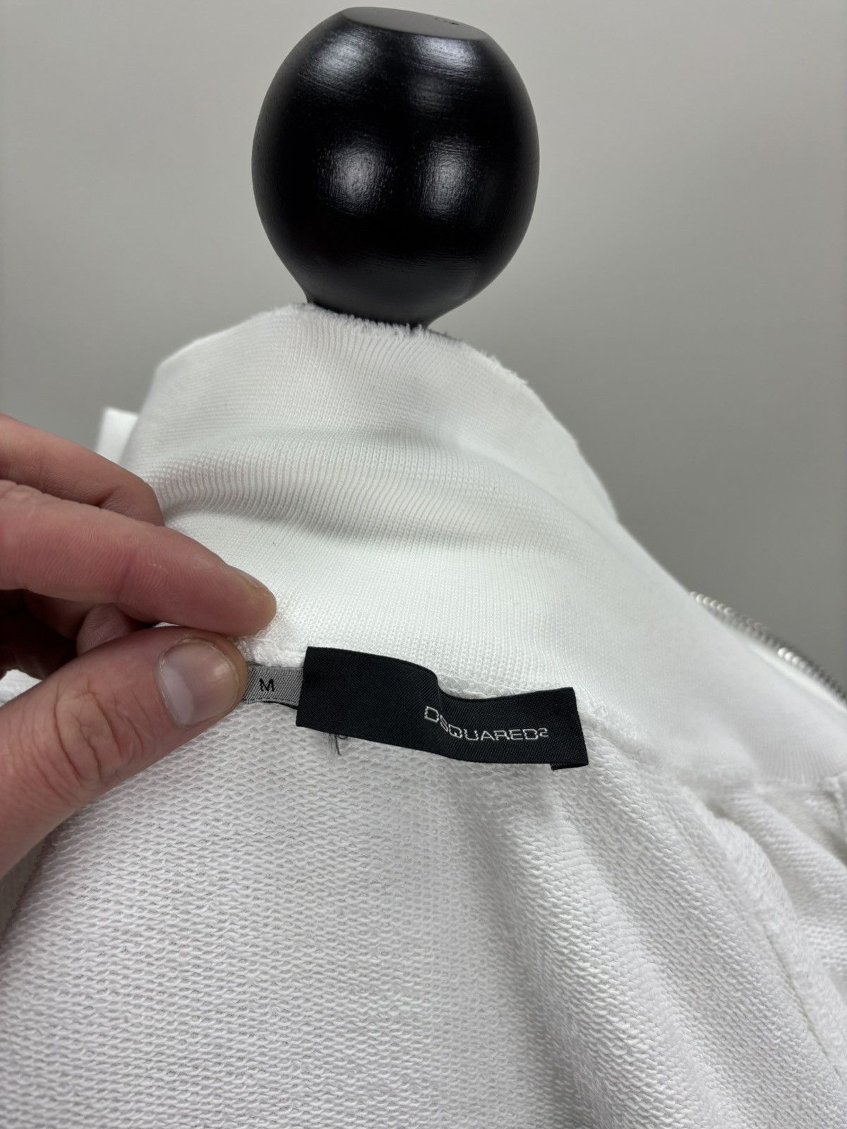 Dsquared2 Mens sweatshirt full zip Dsquared2 Size M Color White Size US M / EU 48-50 / 2 - 11 Thumbnail