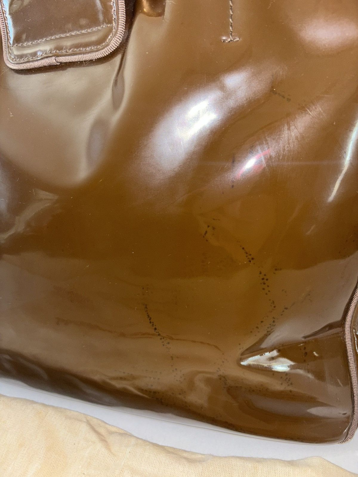 Salvatore Ferragamo Brown Patent Leather Ferragamo Tote Size ONE SIZE - 15 Thumbnail