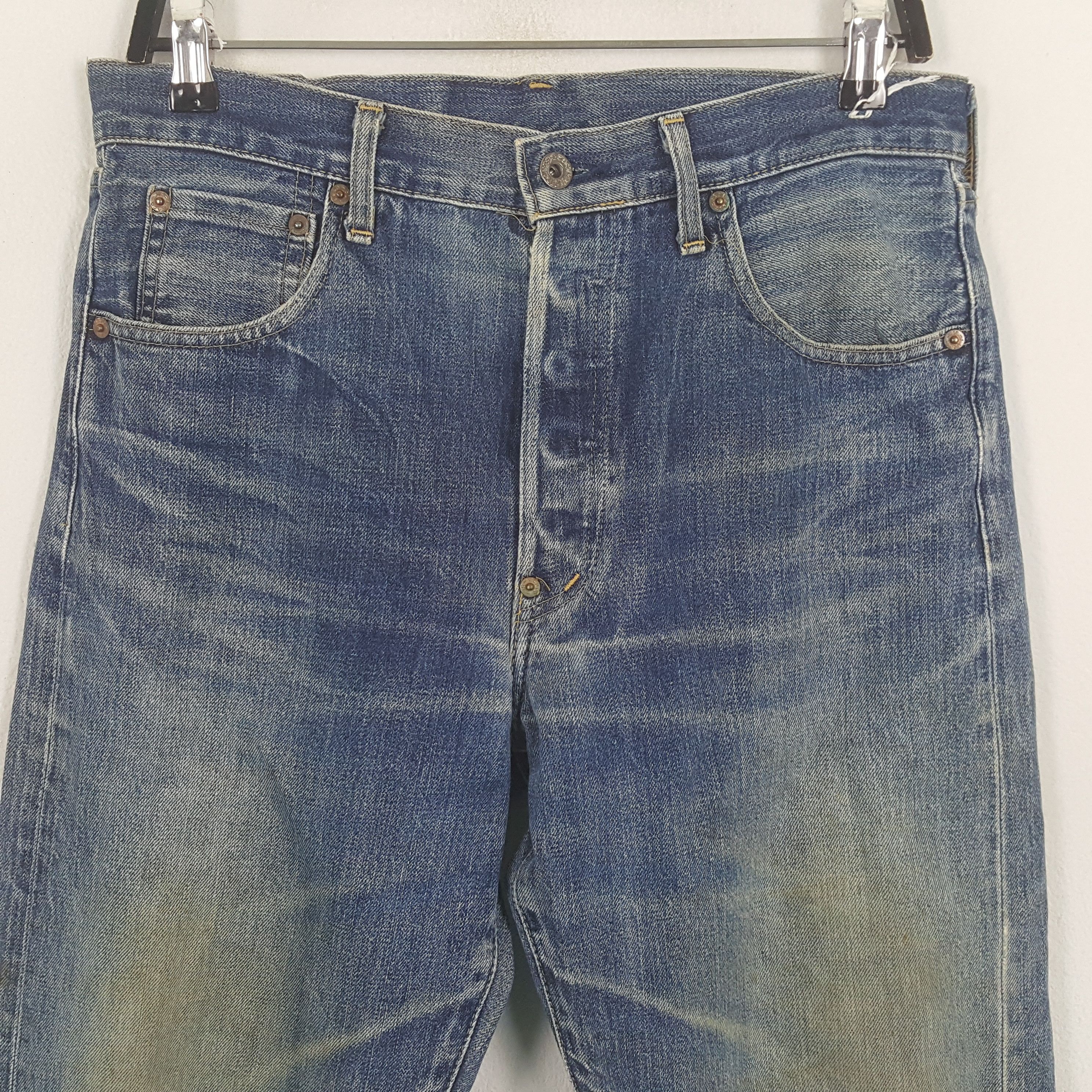 Levi's × Vintage Levi's Streetwear Style Selvedge Distressed Jeans Size US 32 / EU 48 - 5 Thumbnail