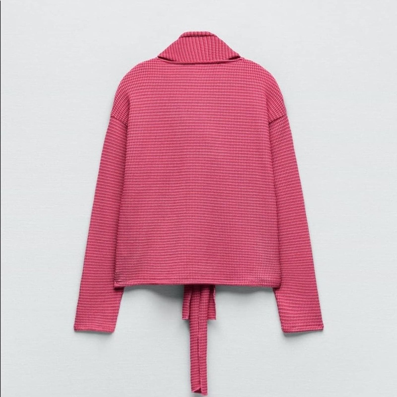 Zara ZARA STRIPED SWEATSHIRT WITH SCARF Size S / US 4 / IT 40 - 4 Thumbnail