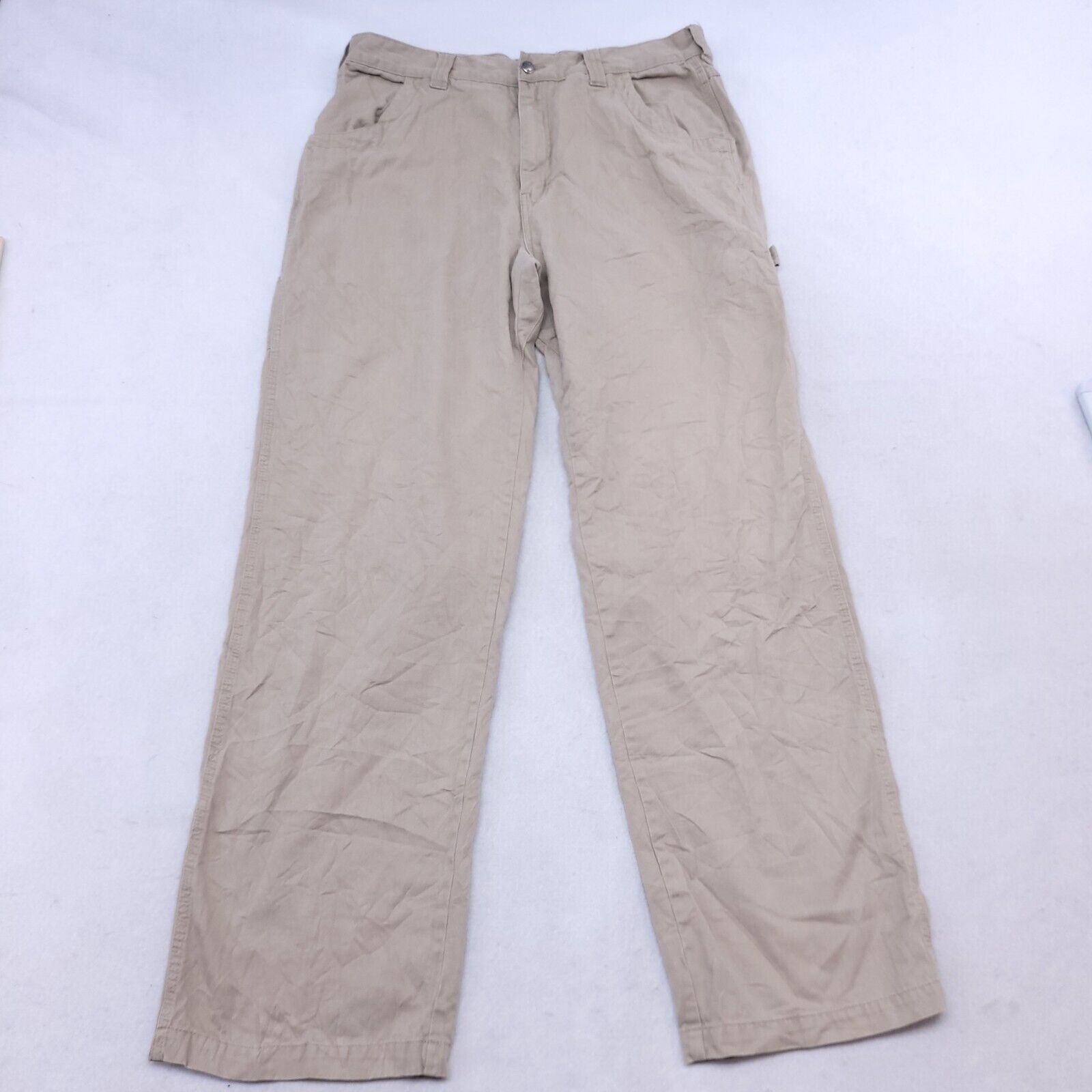 Cabelas Cabelas Medium Wash Button Chino Pants Mens Size 33/34 Beige Size 34" / US 12 / IT 48 - 2 Thumbnail