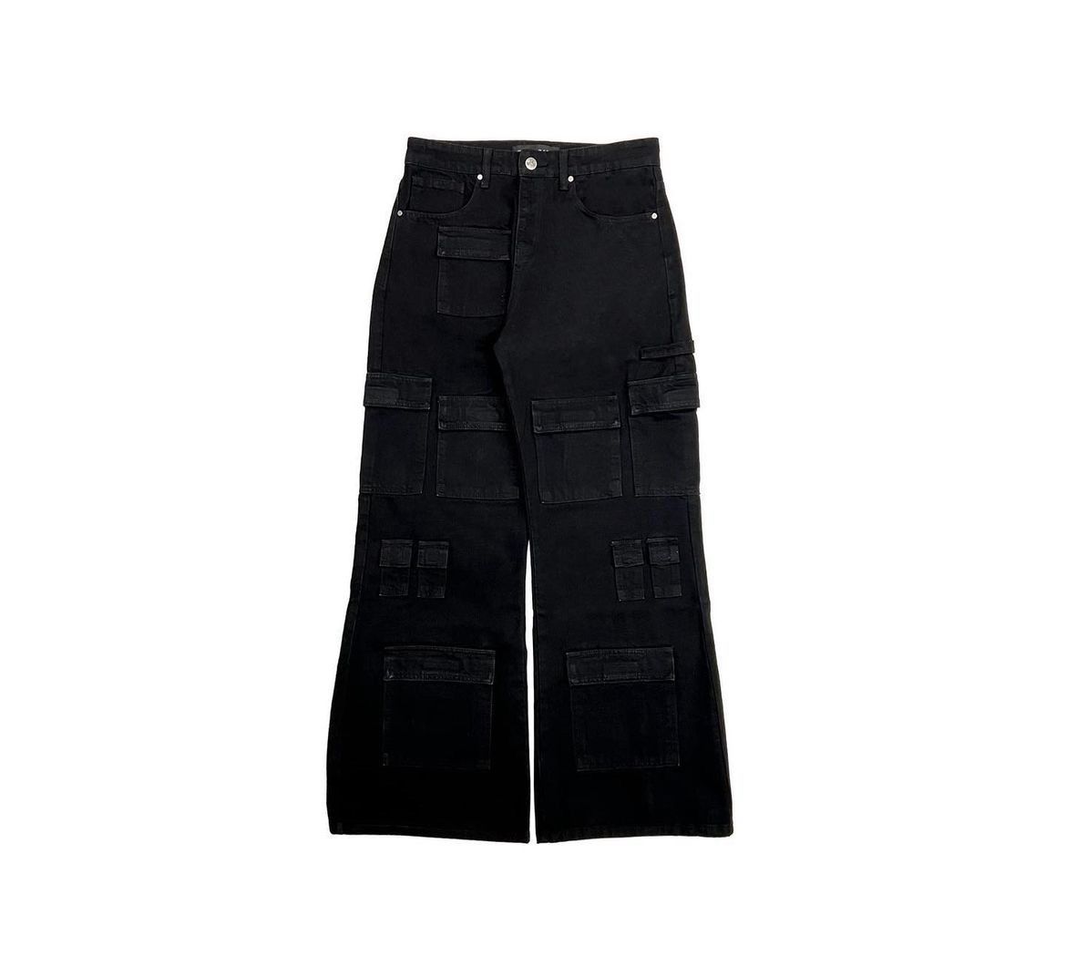 Japanese Brand × Streetwear × Vintage Fait Par Lui Black Cargo 