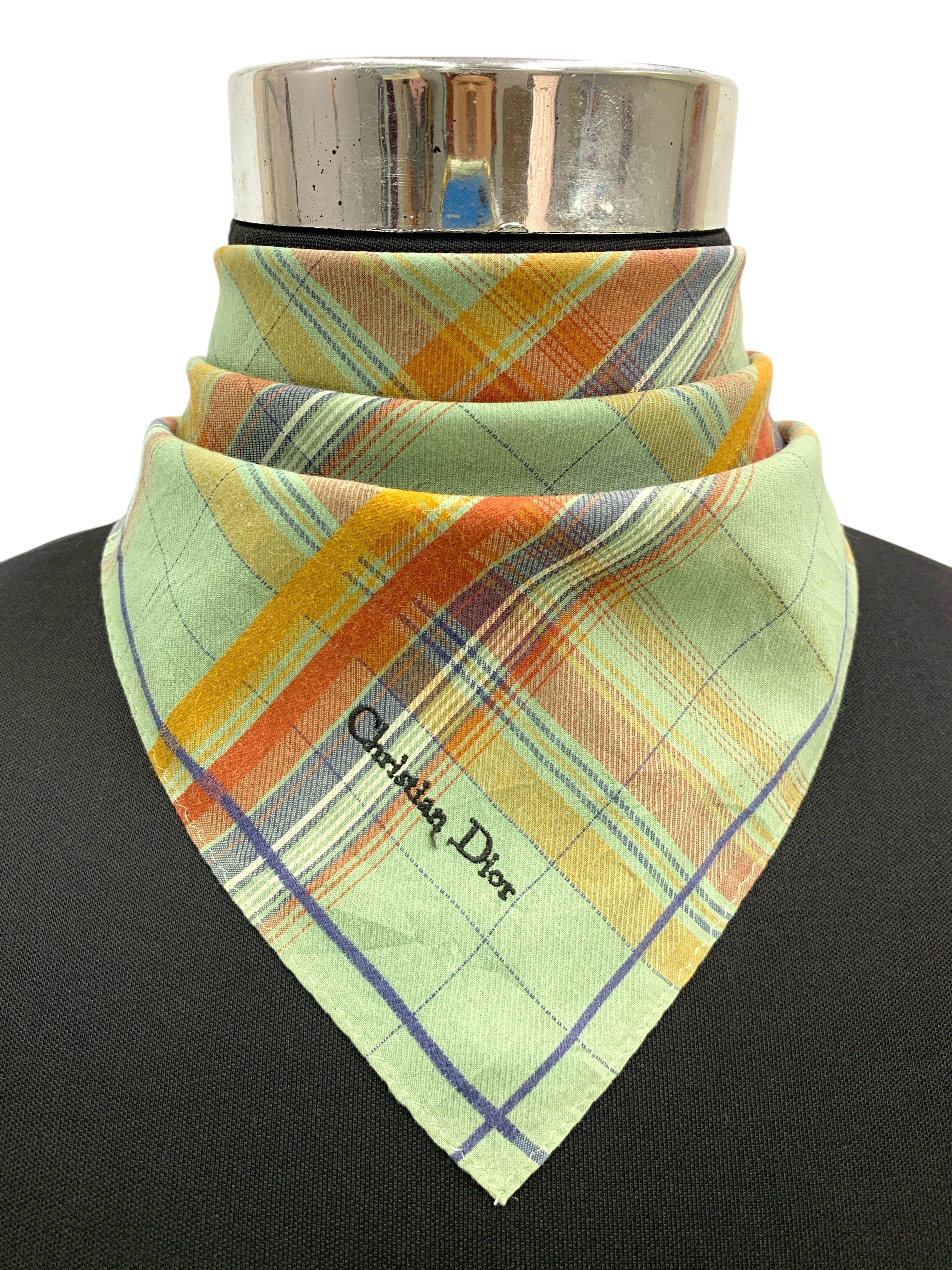 Christian Dior Monsieur × Vintage Vintage Christian Dior Neckerchief/ Handkerchief - HKA911 Size ONE SIZE - 1 Thumbnail