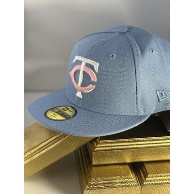 New Era Minnesota Twins 1965 ASG Hat Club Cotton Candy 59FIFTY 7 3/4 Size ONE SIZE - 5 Thumbnail