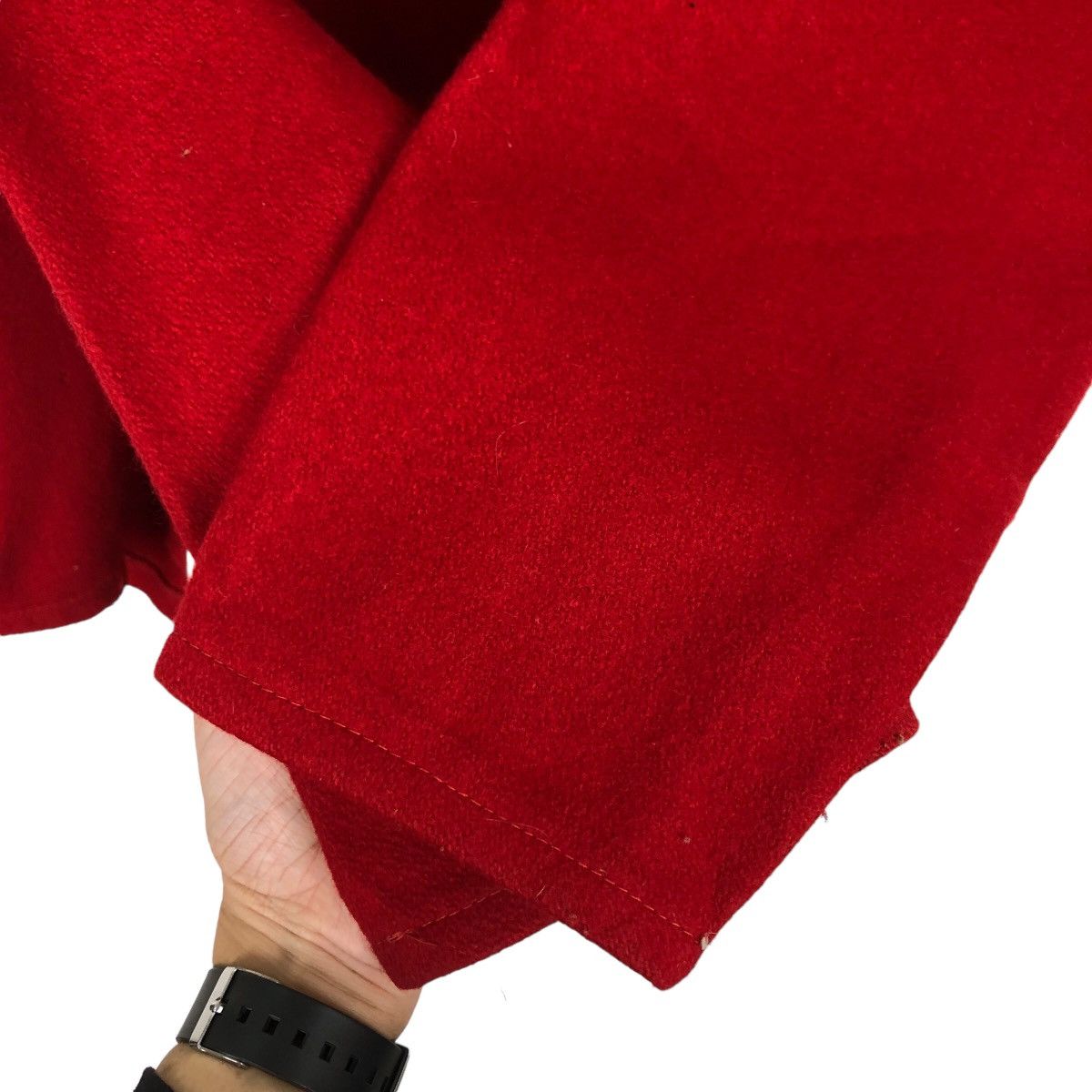 Japanese Brand VINTAGE WOOL HOODIE ANORAK MELTON MADE IN USA Size US L / EU 52-54 / 3 - 8 Thumbnail