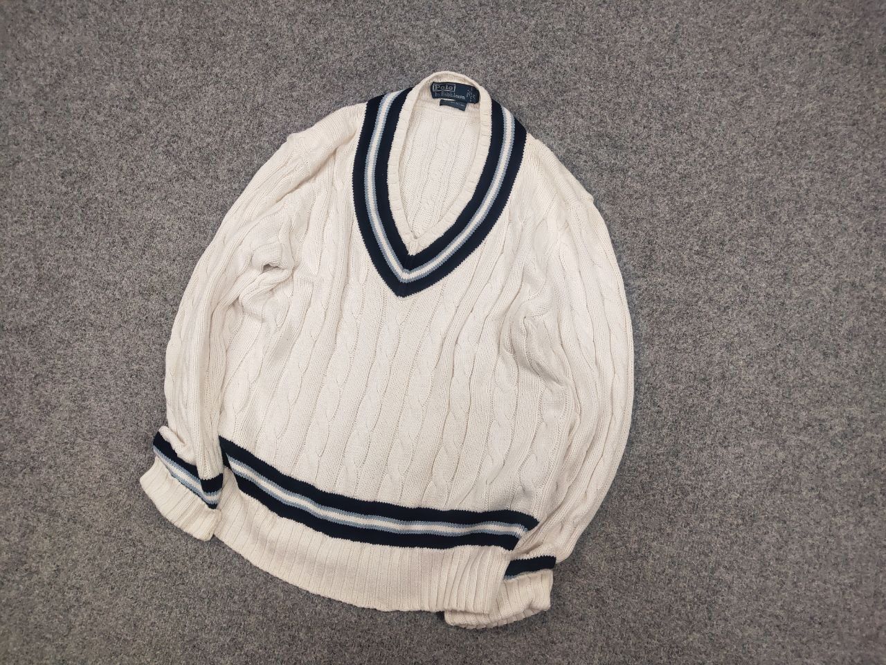 Polo Ralph Lauren Vintage 80's Polo Ralph Lauren Cricket Jumper Tennis Sweater Size US XL / EU 56 / 4 - 3 Thumbnail