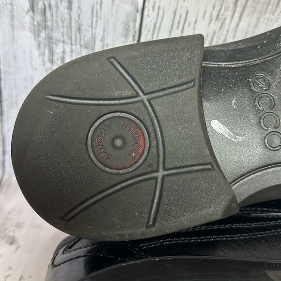 Ecco ECCO Men’s New Jersey Loafer Shoes Leather Black Slip On siz Size US 8 / EU 41 - 12 Thumbnail