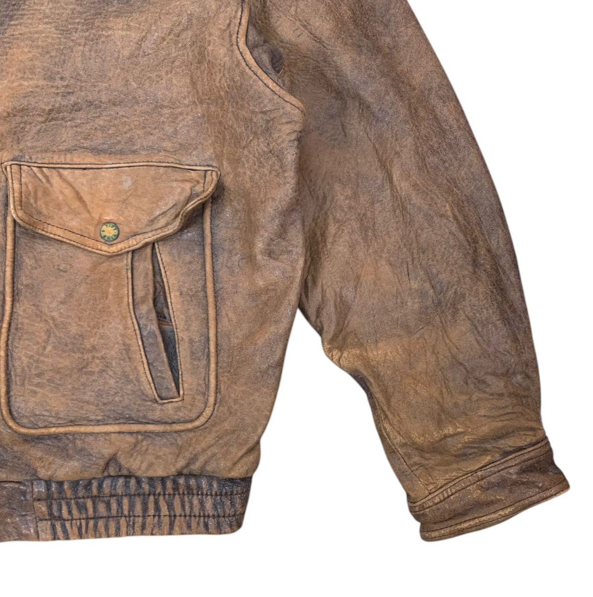 Genuine Leather VINTAGE PIER BLANCA FLIGHT LEATHER JACKET Size US L / EU 52-54 / 3 - 8 Thumbnail
