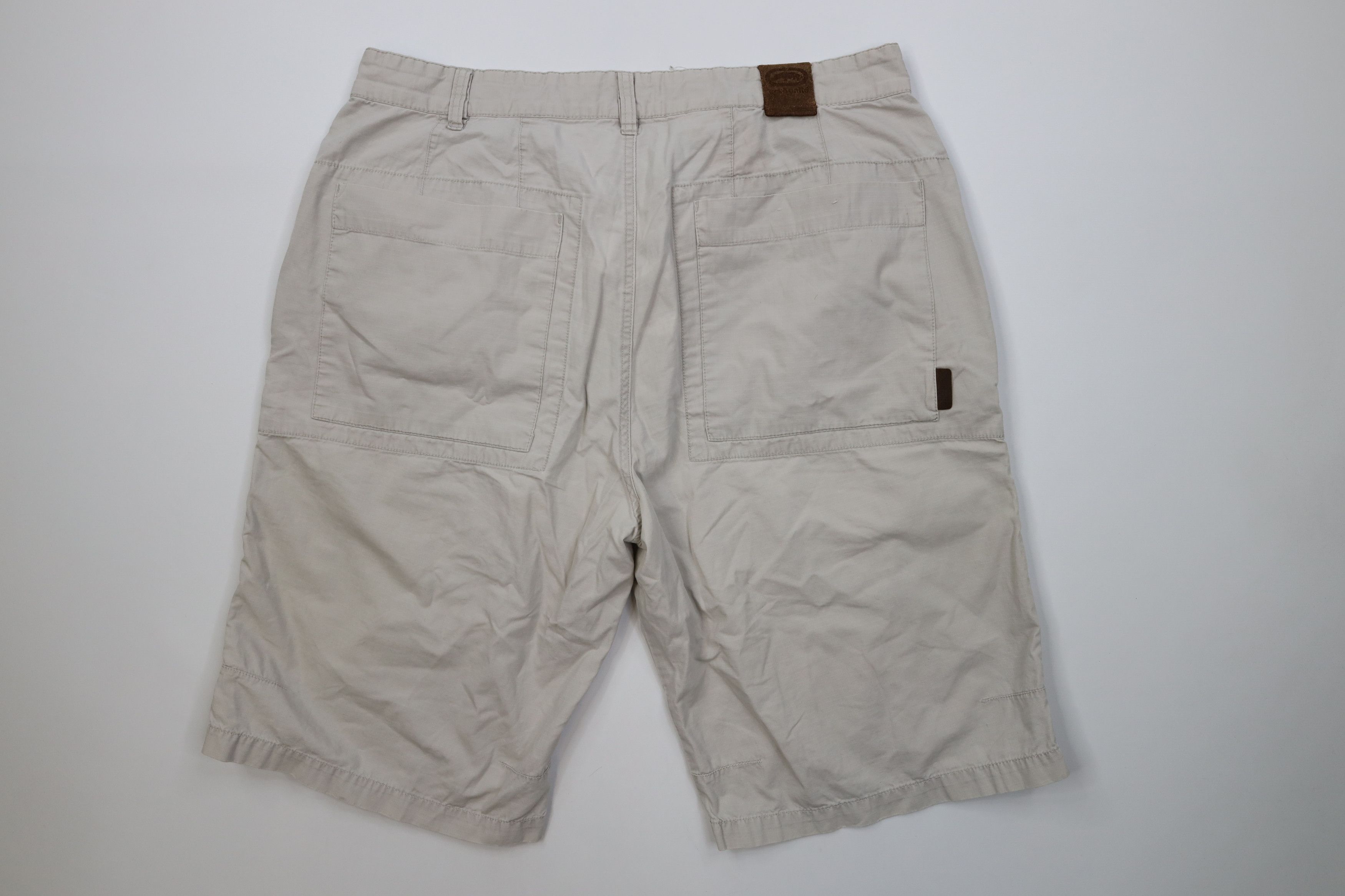 Ecko Unltd. Vintage 90s Y2K Ecko Baggy Ripstop Cargo Shorts Beige Cotton Size US 38 / EU 54 - 11 Thumbnail