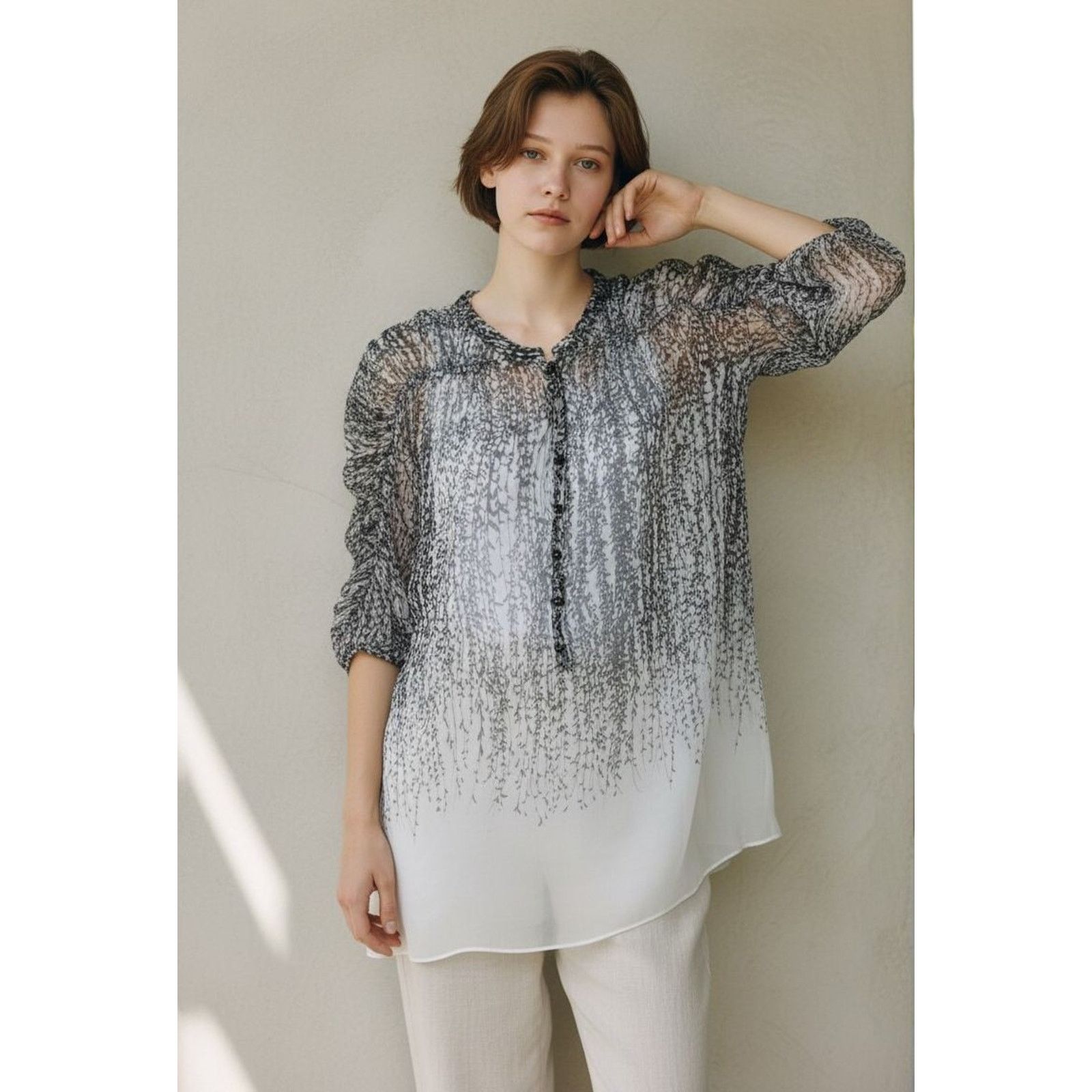 Diane von Furstenberg DIANE VON FURSTENBERG Wine Leaf Silk Top Overlay Set Size 6 Size M / US 6-8 / IT 42-44 - 1 Thumbnail