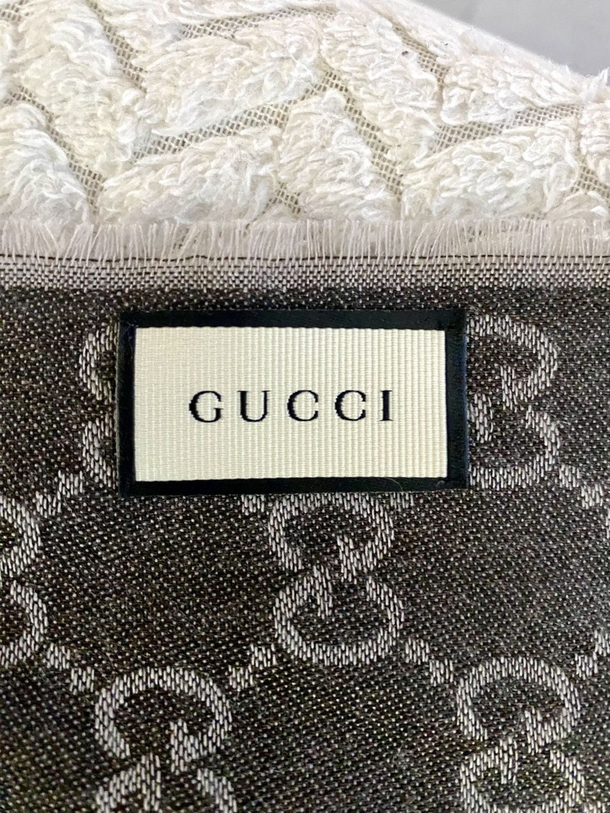 Gucci NEVER WORN Gucci All Over GGs Monogramm Grey and Brown Size ONE SIZE - 6 Thumbnail