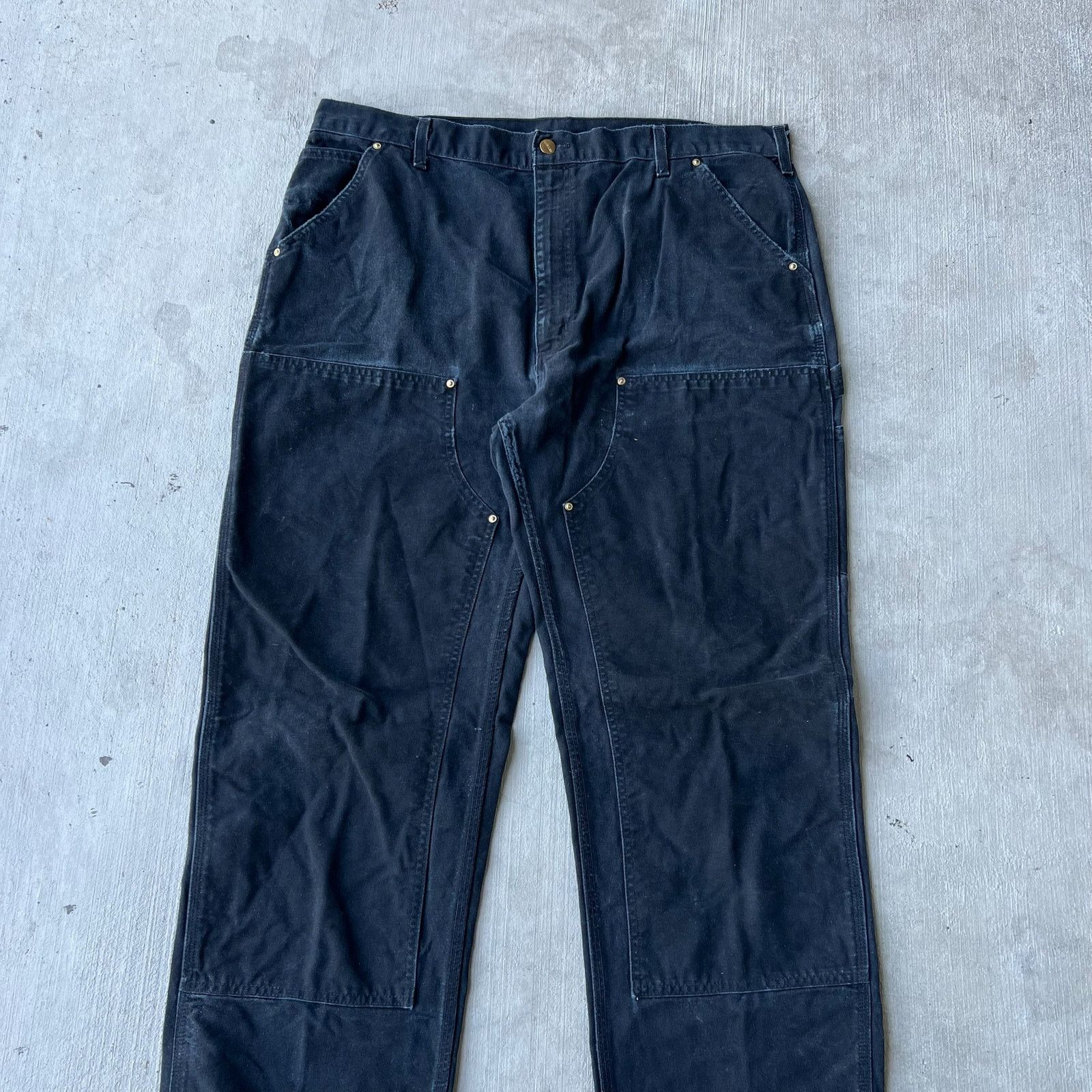 Carhartt × Vintage Carhartt black double knee work wear carpenter pants Size US 40 / EU 56 - 3 Thumbnail