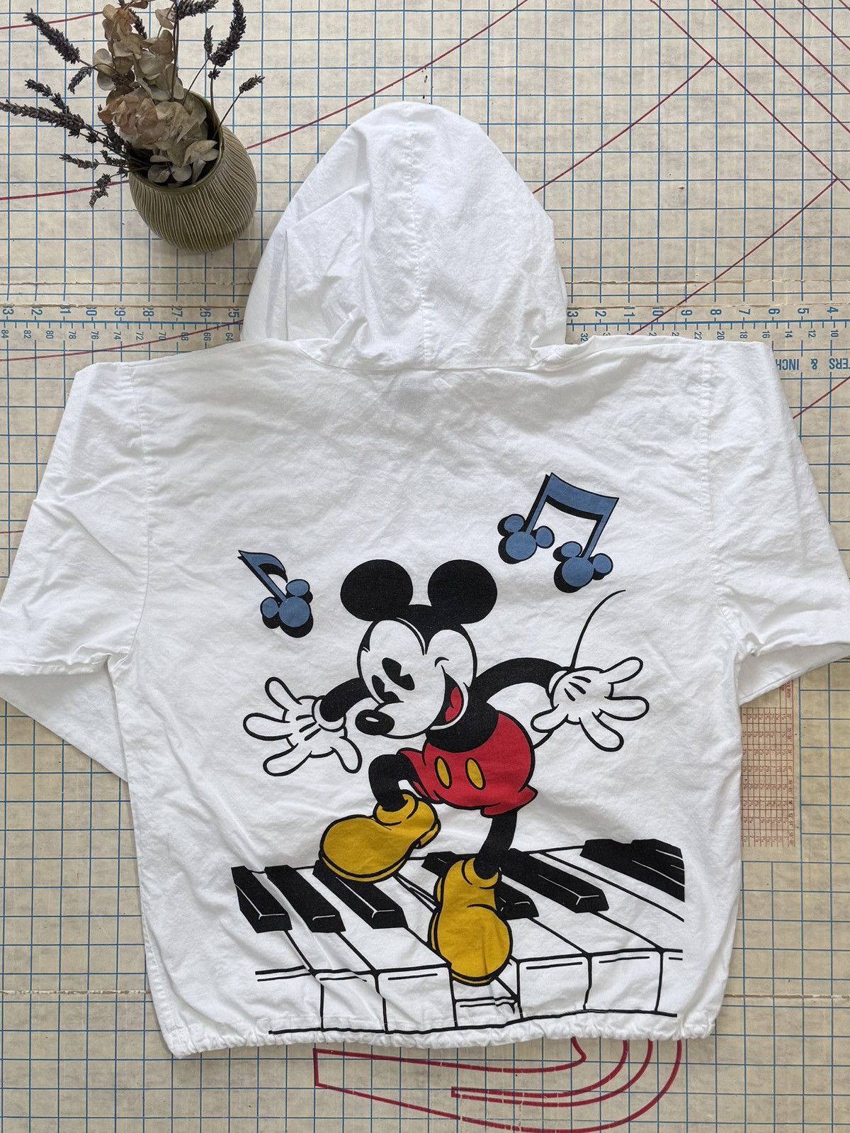 Mickey & Co. × Mickey Mouse × Vintage Vintage Mickey & Co Lightweight Hoodie Mickey Piano Fits M Size US M / EU 48-50 / 2 - 2 Thumbnail