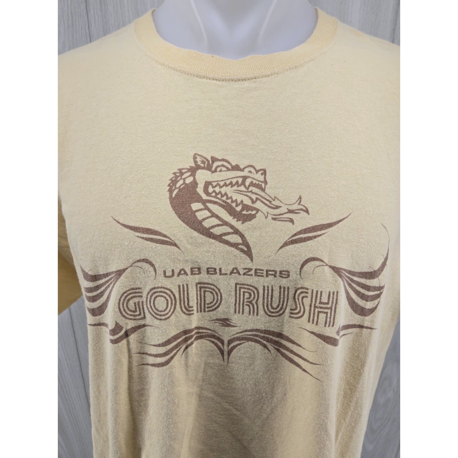Gildan UAB Blazers Gold Rush Yellow Shirt Mens XL College T-Shirt Gildan Size US XL / EU 56 / 4 - 3 Thumbnail