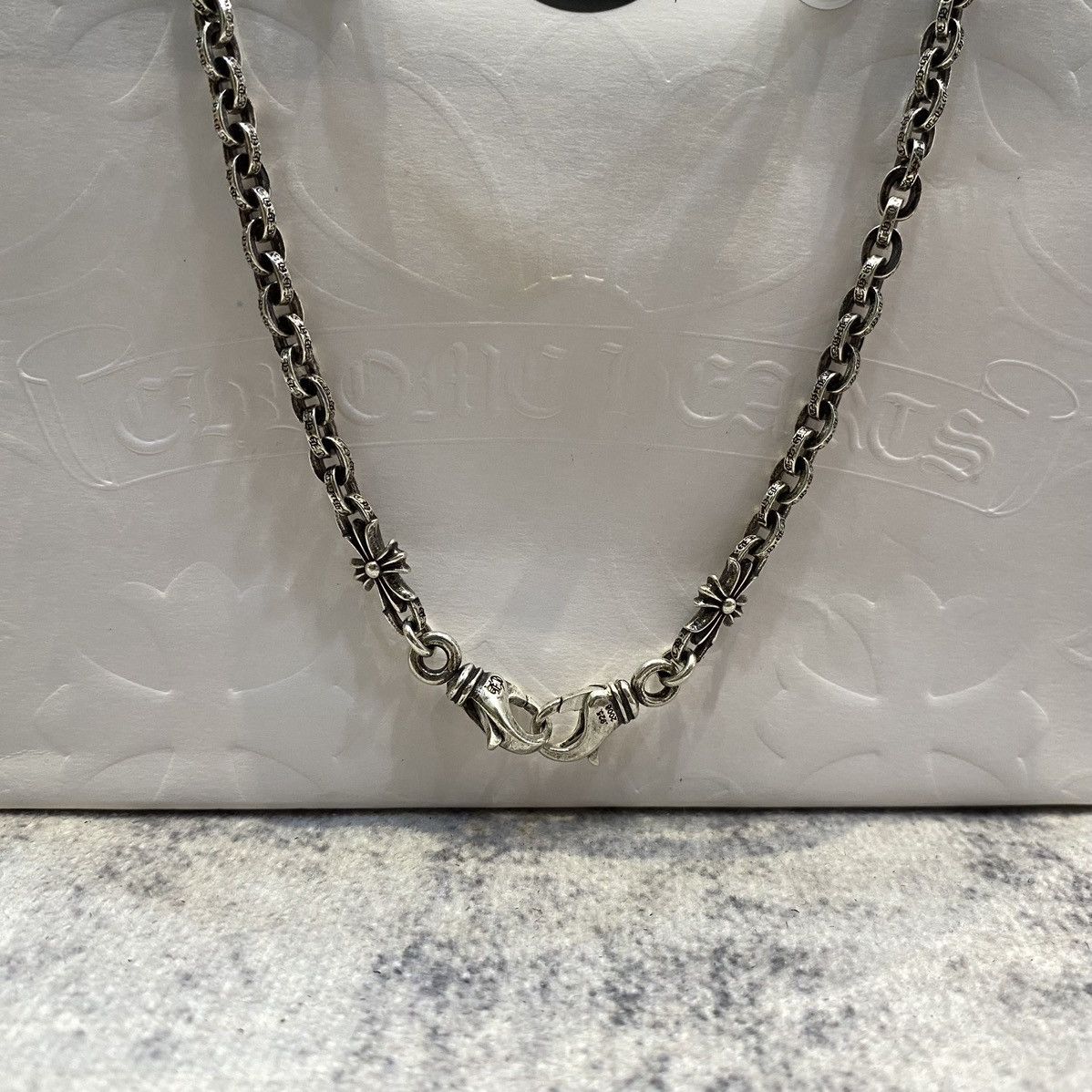 Chrome Hearts Chrome Hearts Paper Chain 2 Clip Lobster Clasps Tiny E Size ONE SIZE - 4 Thumbnail