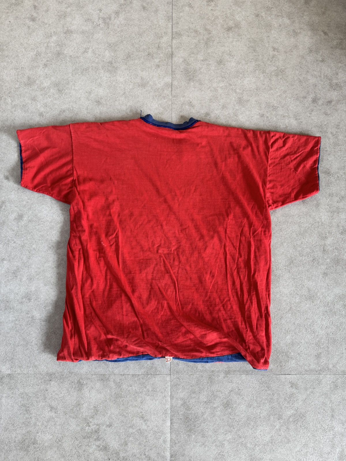 Vintage *RARE* VINTAGE 60s SOUTHERN ATHLETIC DOUBLE LAYER BLANK TEE Size US XL / EU 56 / 4 - 10 Thumbnail