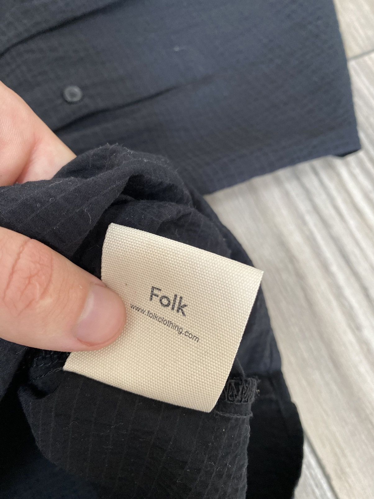 Folk Folk Button’s Shirt Men’s Long Sleeve Black Size L Size US L / EU 52-54 / 3 - 8 Thumbnail