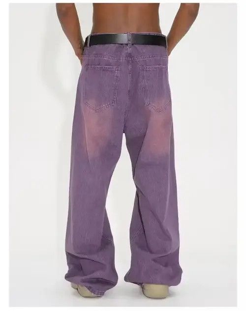 VIBE Vintage washed street purple casual baggy jeans Size US 30 / EU 46 - 8 Thumbnail