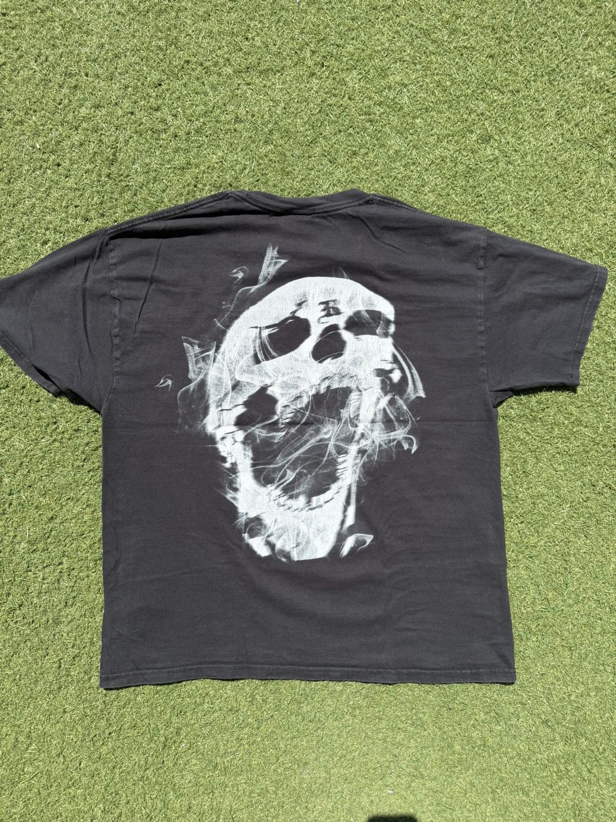 Revenge Revenge Smoke Skull Tee - Black Size US XL / EU 56 / 4 - 3 Thumbnail