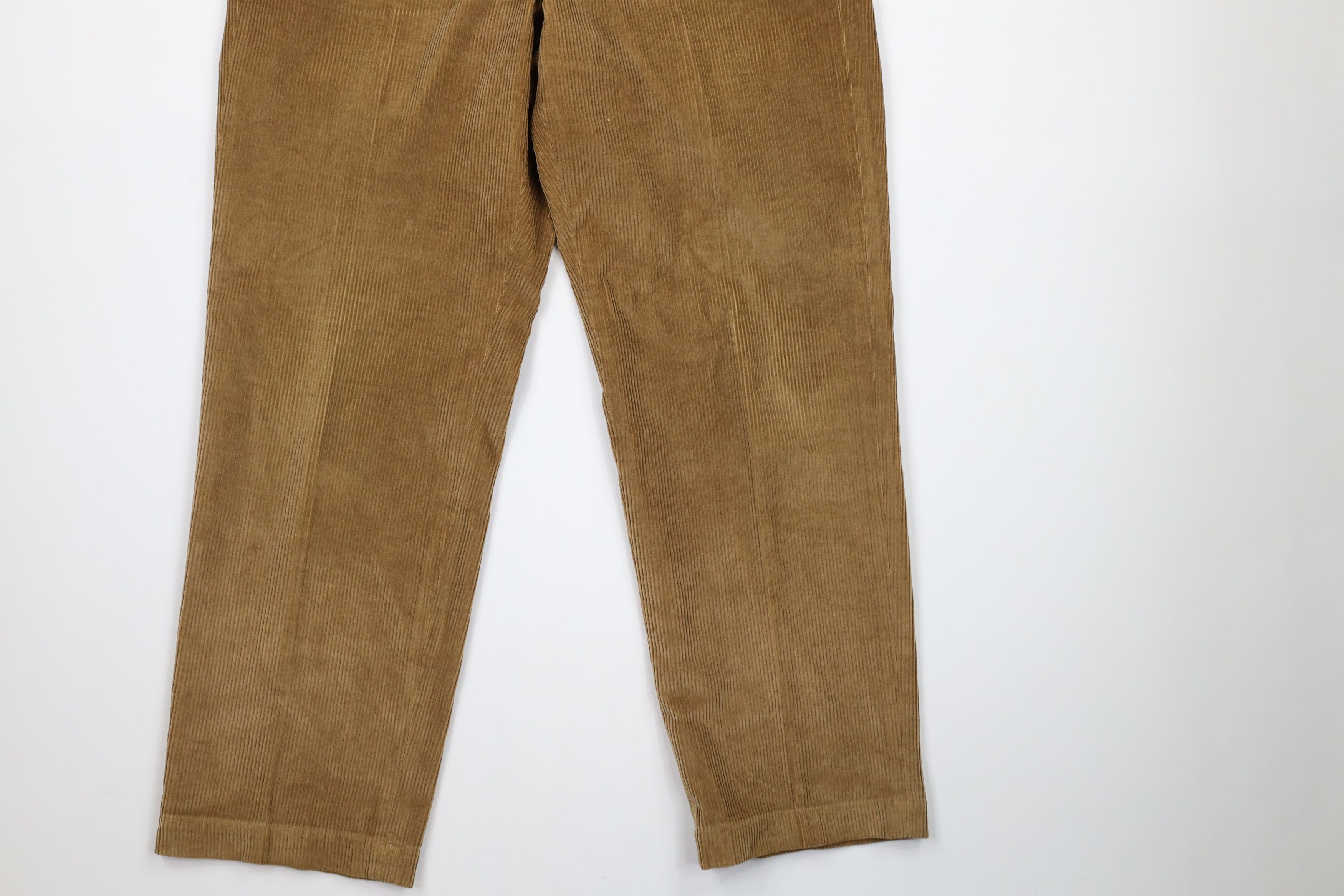 Brooks Brothers × Vintage Vintage Brooks Brothers Front Hudson Corduroy Pants Brown Size 32 - 4 Thumbnail