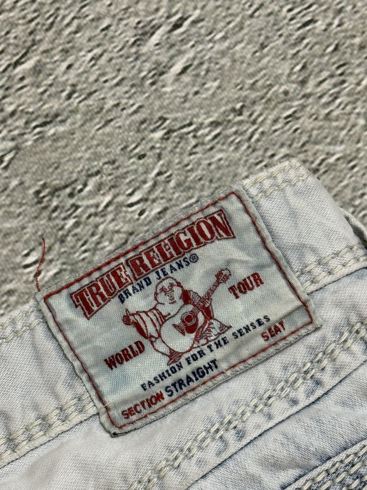 True Religion True Religion vintage white jeans straight mega T Orange Size US 31 - 4 Thumbnail