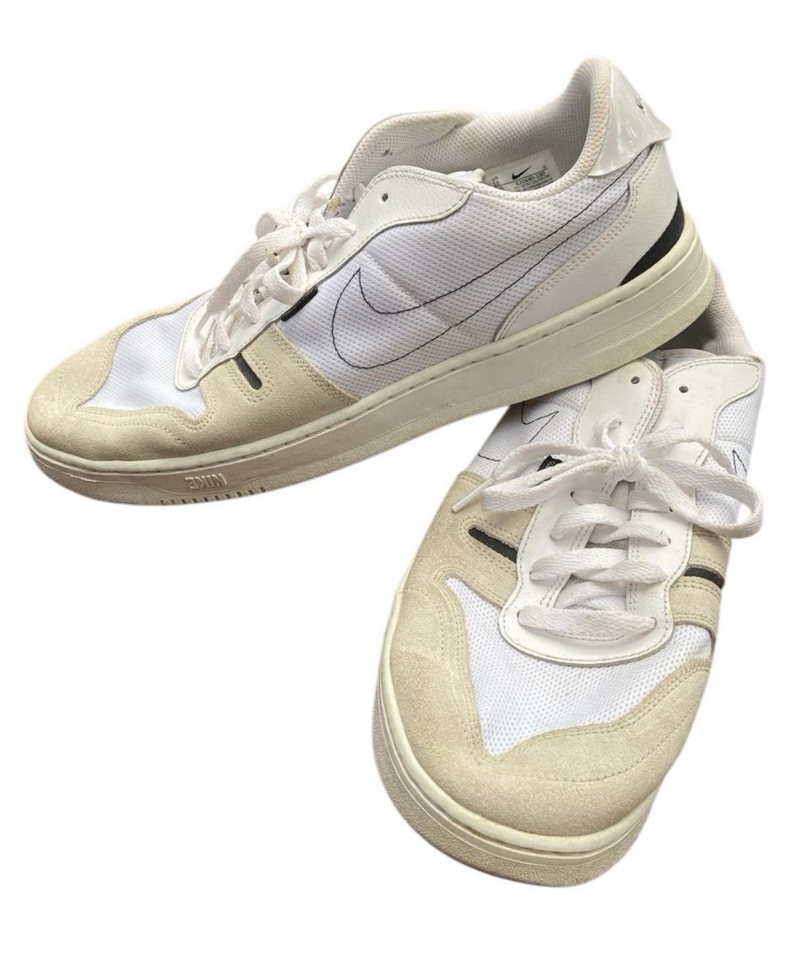 Nike Title: Nike N.354 Squash Type LX White Beige Sneakers Sz.12 Size US 12 / EU 45 - 1 Thumbnail
