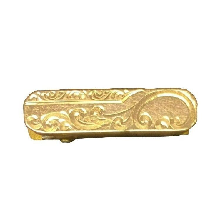 Other Vintage Gold Tone Engraved "F.E.B." Monogramed Tie Clip By S Size ONE SIZE - 1 Thumbnail