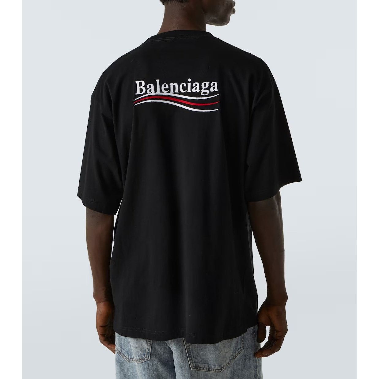 Balenciaga o1alis Logo T-Shirt in Black Size US M / EU 48-50 / 2 - 4 Thumbnail