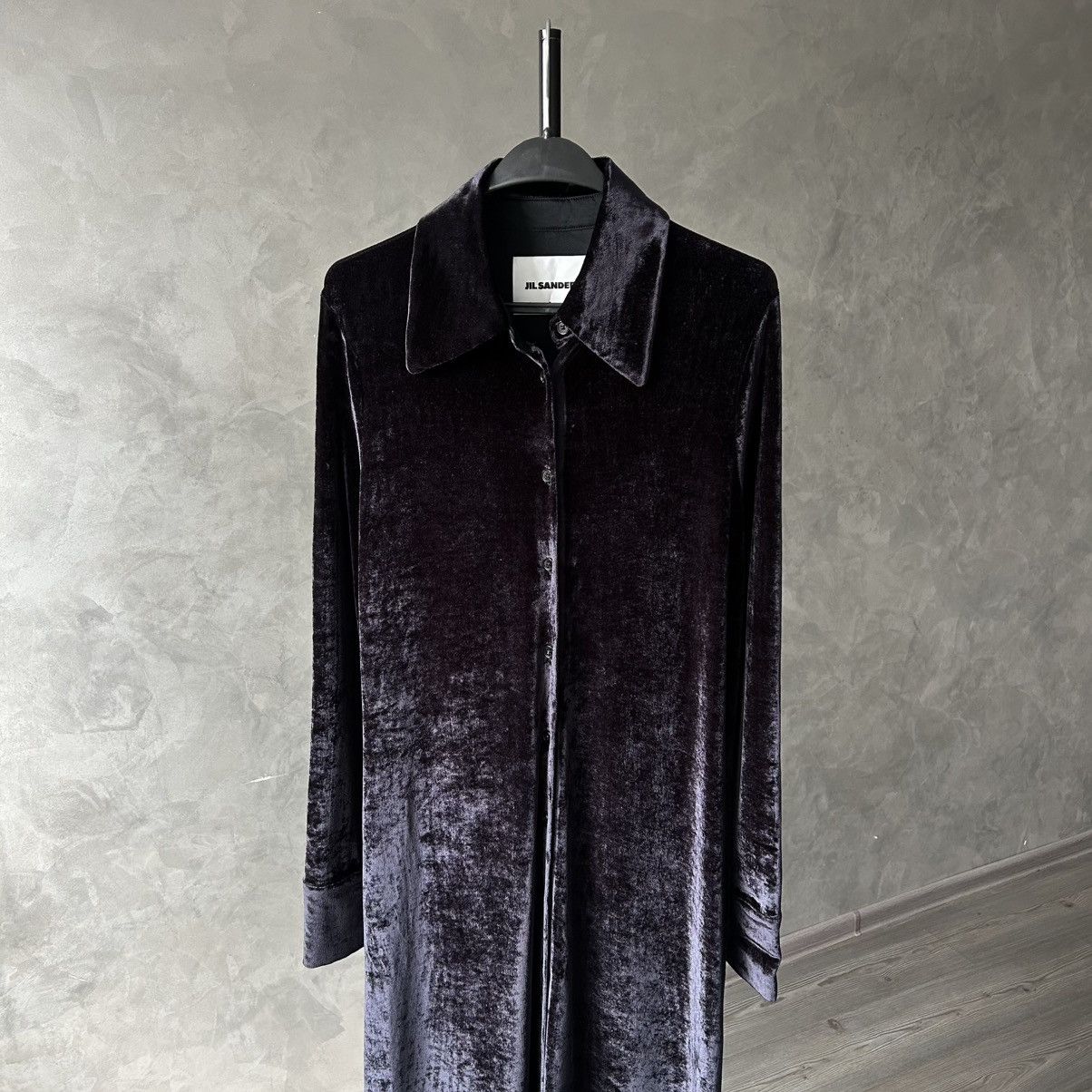 Jil Sander Jil Sander Velvet Shirt Dress 38 Size XS / US 0-2 / IT 36-38 - 2 Thumbnail