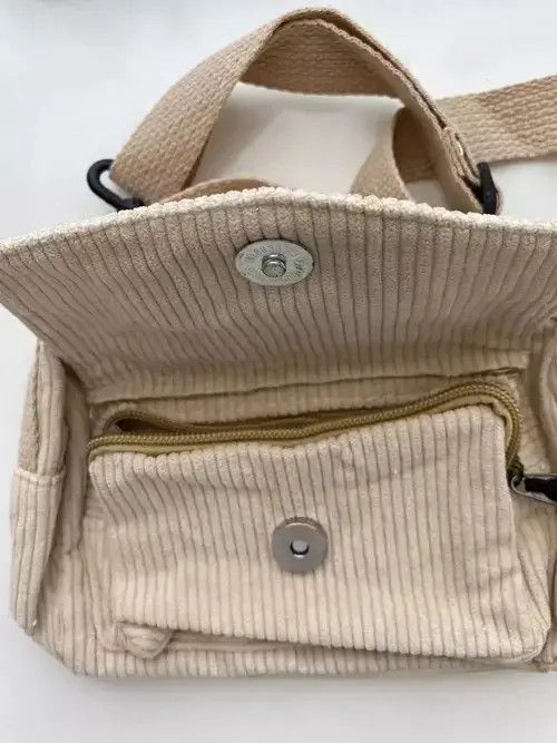 Japanese Brand Women’s Corduroy Shoulder Bag Size ONE SIZE - 4 Thumbnail