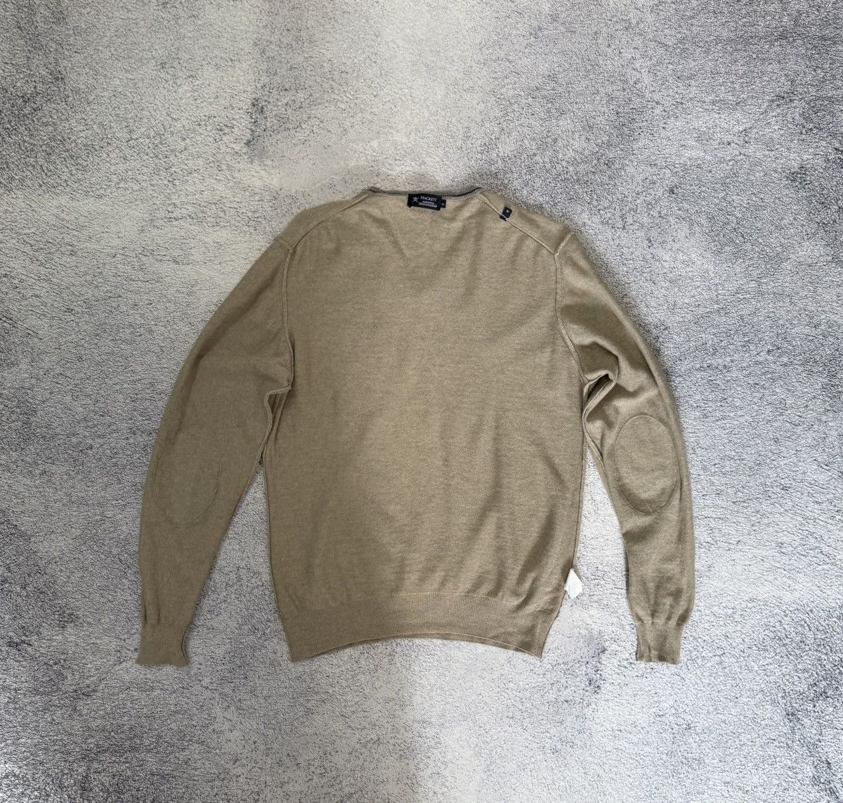 Hackett Hackett Merino Silk Cashmere Sweater Pullover M ElbowPatches Size US M / EU 48-50 / 2 - 10 Thumbnail