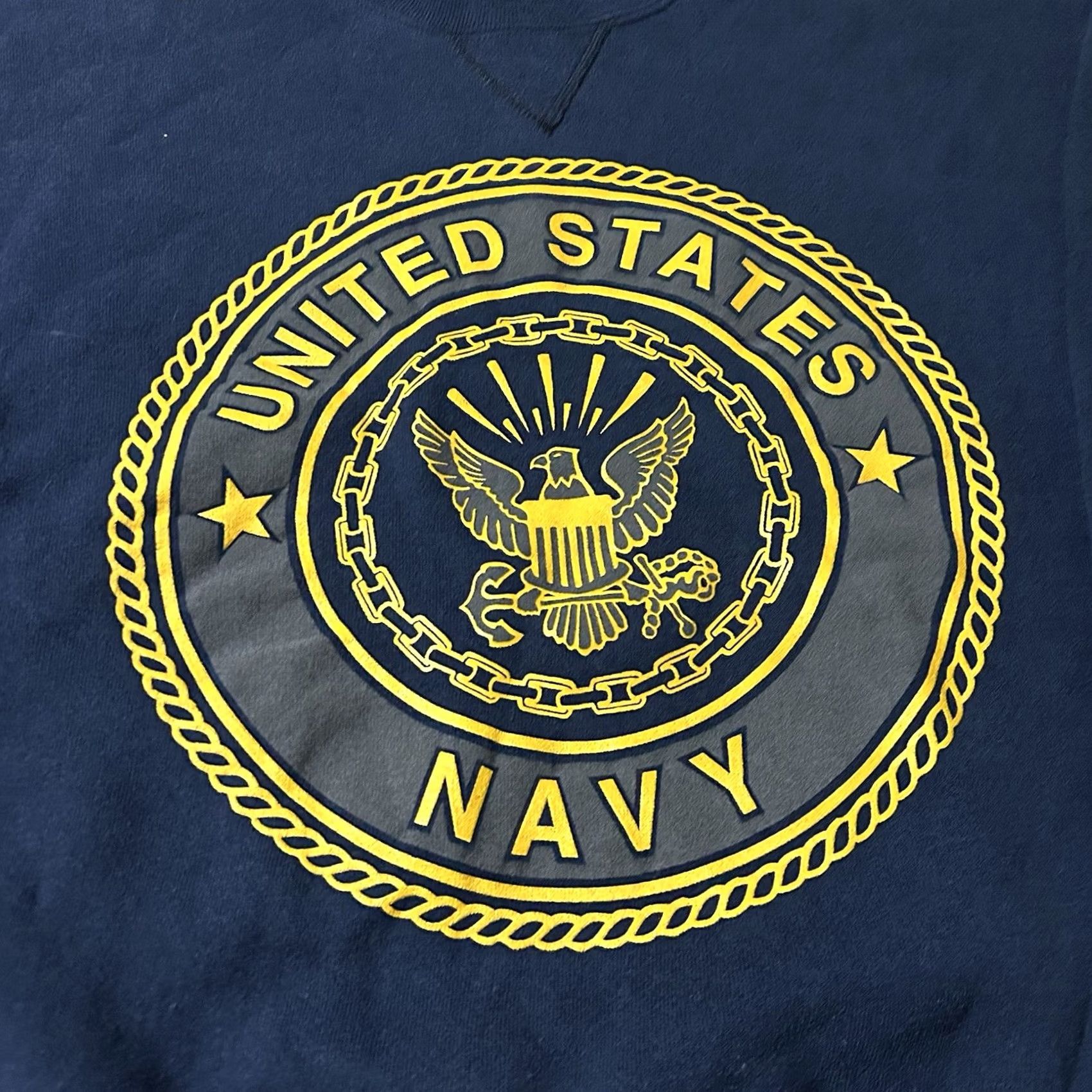 Soffe VINTAGE Soffe Navy Reflective Logo Sweatshirt Size M Blue 90s Mens Pullover Sweatshirt Logo Reflective 90s Theme Size US M / EU 48-50 / 2 - 3 Thumbnail