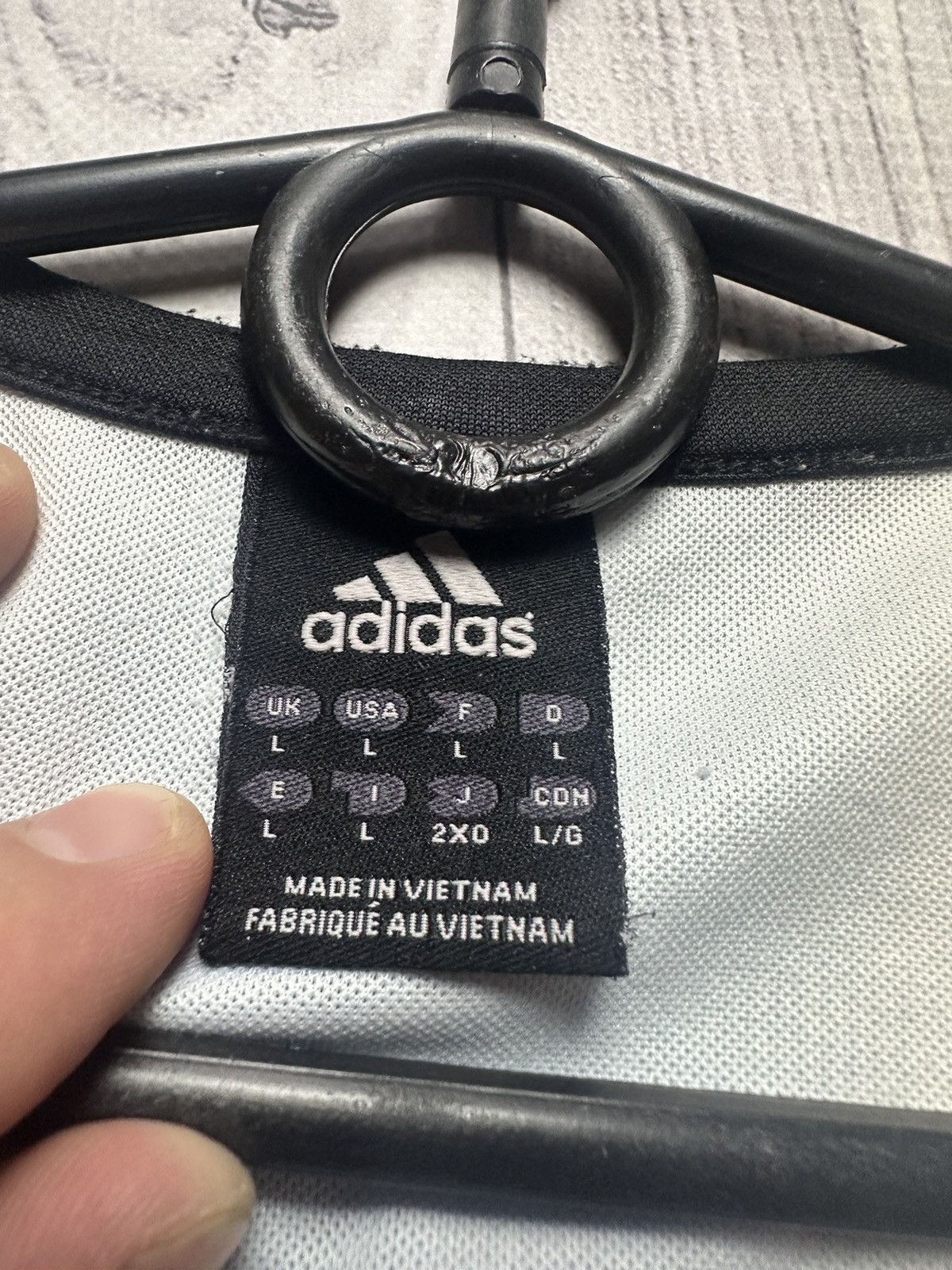 Adidas Vintage adidas Argentina soccer jersey size L logo striped Size US L / EU 52-54 / 3 - 5 Thumbnail