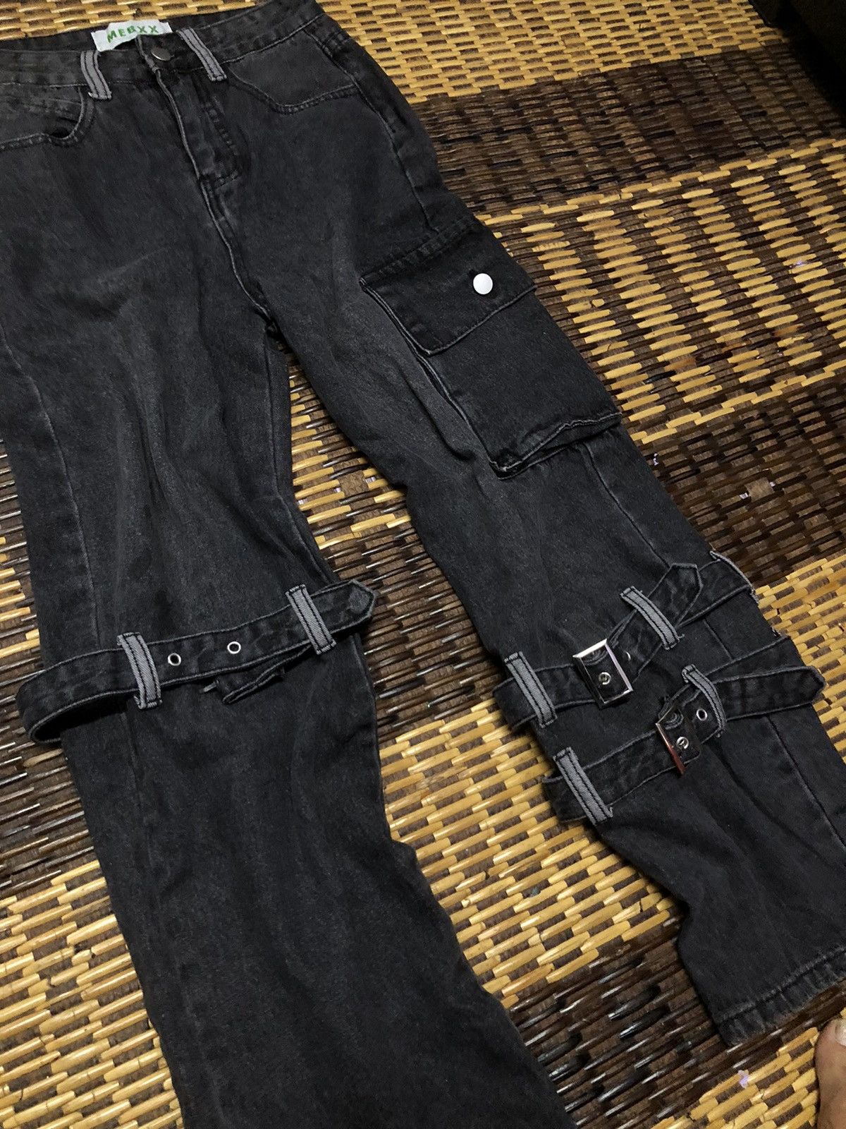 If Six Was Nine × Japanese Brand × Le Grande Bleu (L.G.B.) MEBXX BONDAGE DESIGN CARGO STYLE (UNISEX) Size US 27 - 1 Thumbnail