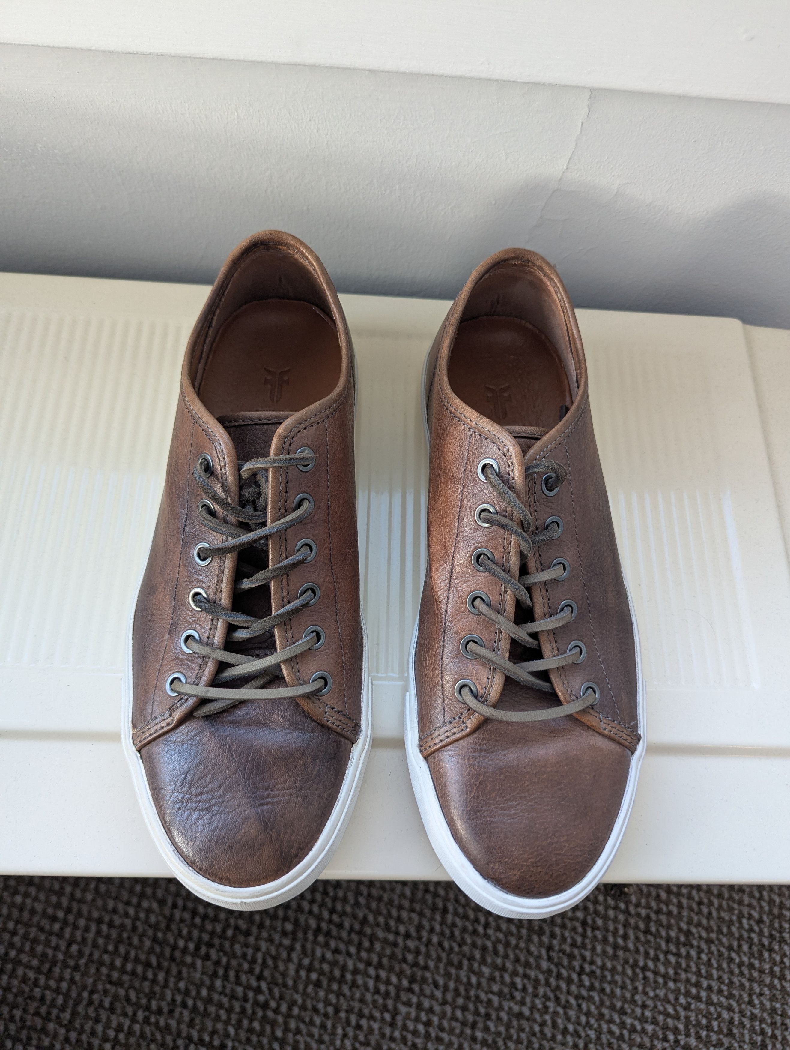 Frye Frye Brett Brown Leather Low Top Lace Up Lifestyle Sneakers Size US 9 / EU 42 - 1 Thumbnail