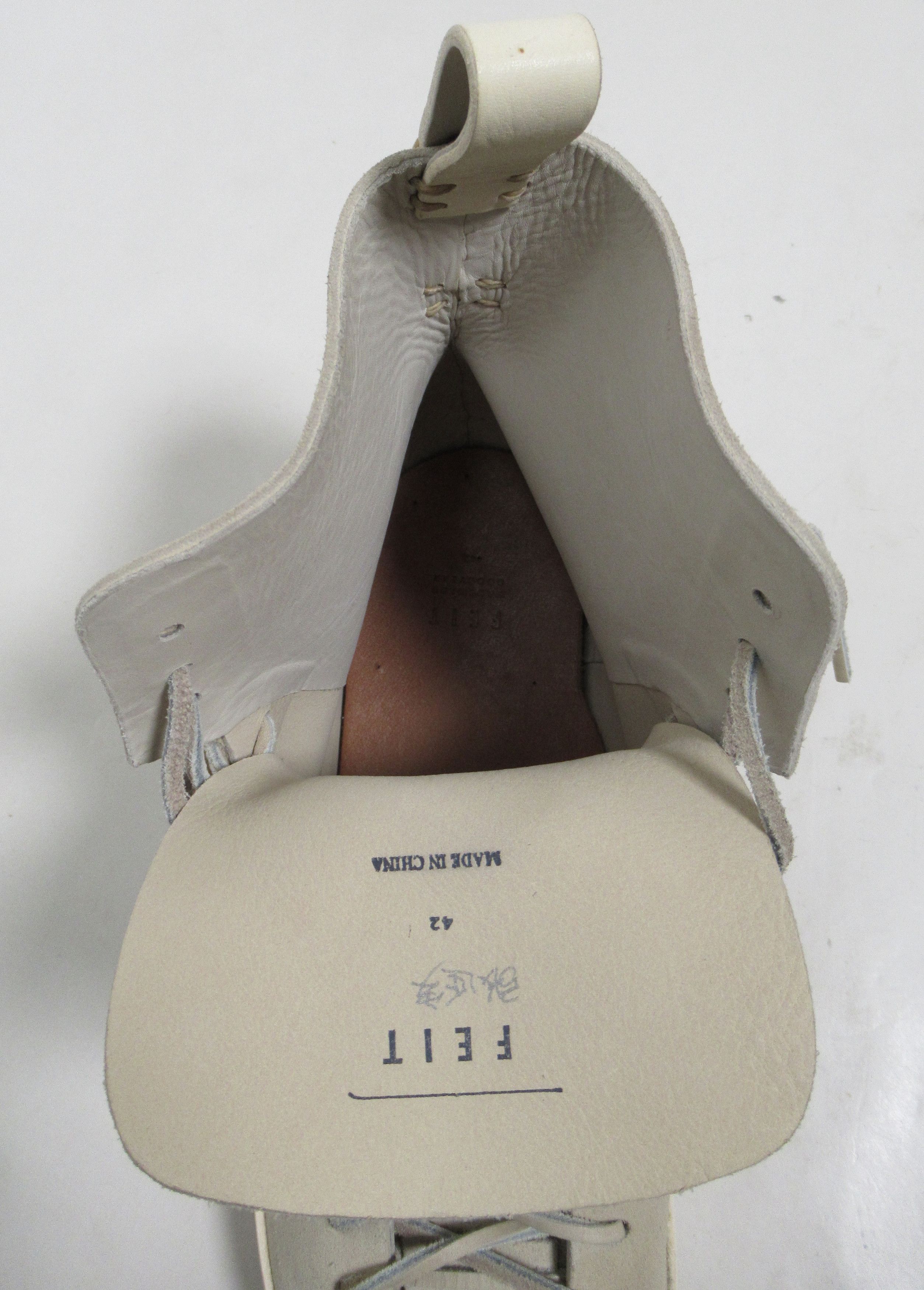 Feit Feit Men's Hand Sewn Super High Top Sneaker Beige Size 9 US Size US 9 / EU 42 - 12 Thumbnail