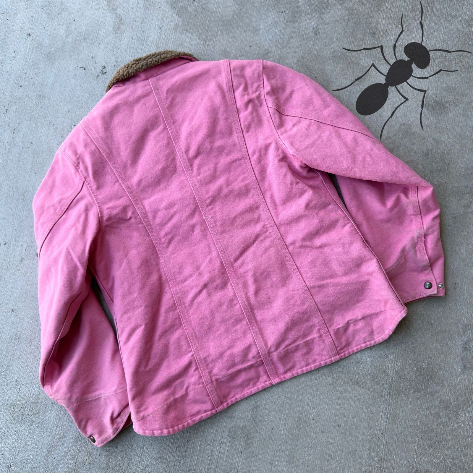 Carhartt × Vintage Vintage Y2K Carhartt WOMENS WJ022 PKR pink Arctic jacket Size US L / EU 52-54 / 3 - 6 Thumbnail