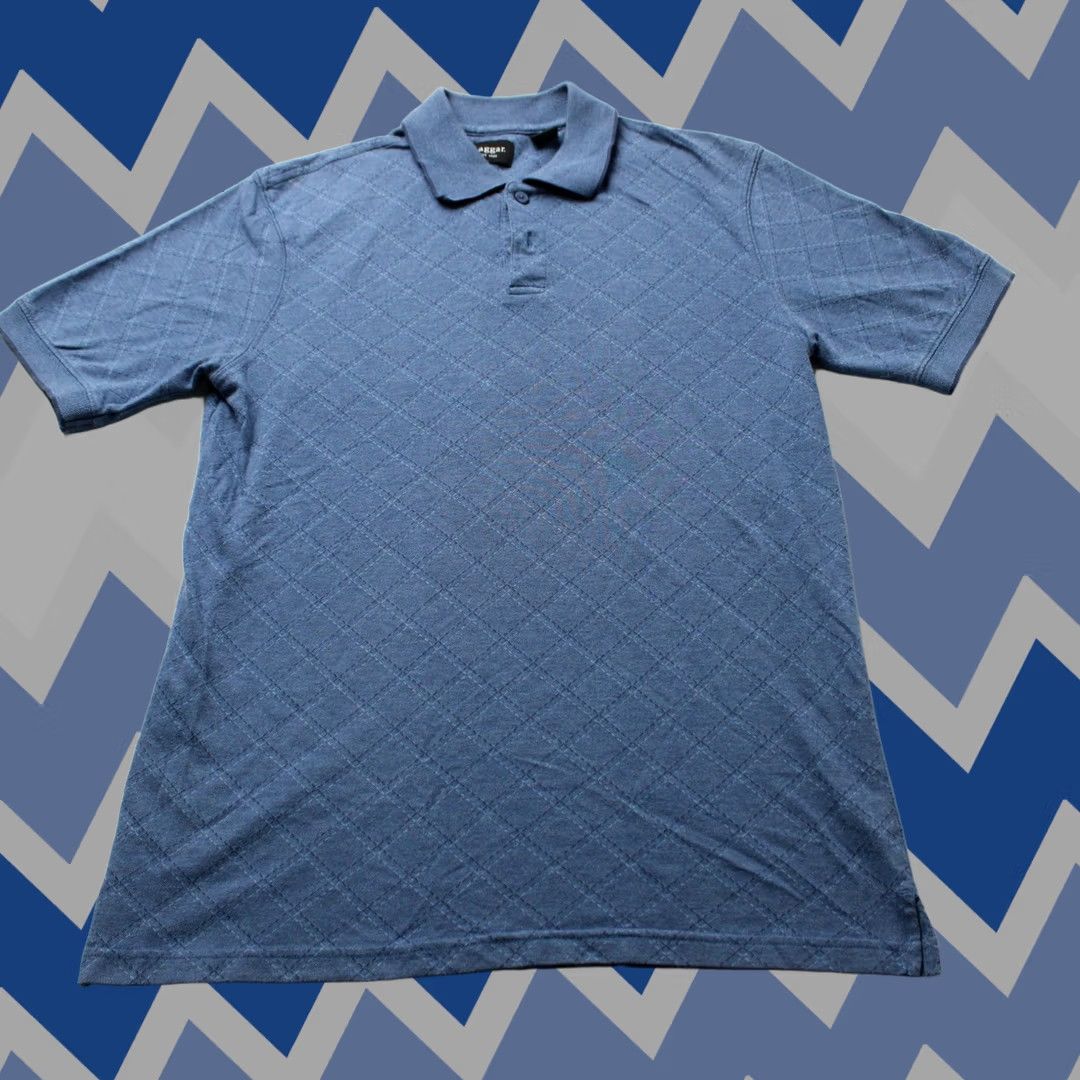 Haggar Haggar Men's Polo Shirt Blue Medium Comfortable S/S Collared Soft Size US M / EU 48-50 / 2 - 1 Thumbnail